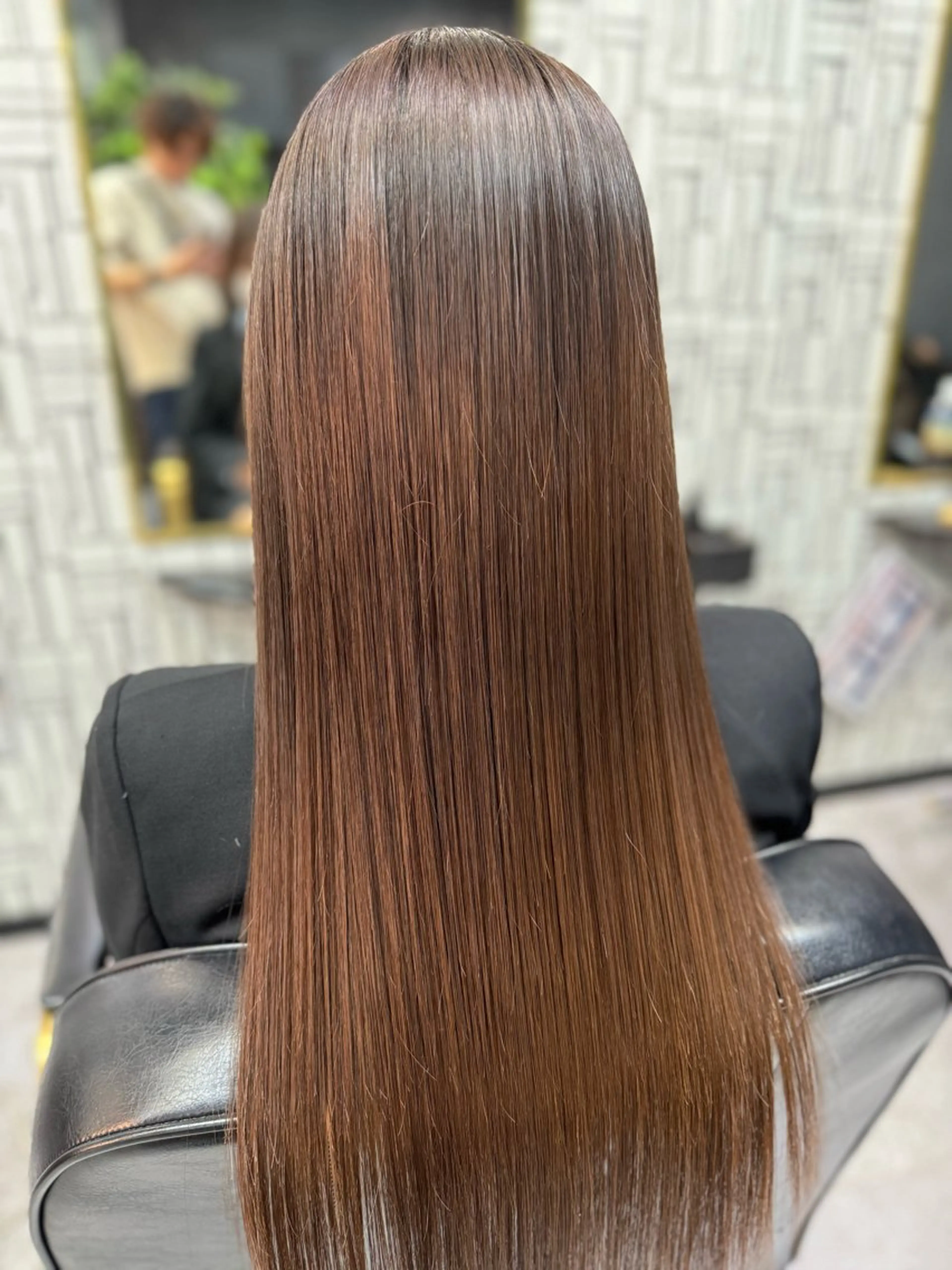 ロング カラー パーマ 髪質改善 縮毛矯正 トリートメント カット 縮毛矯正 トリートメント 篠原 侑作のヘアスタイル