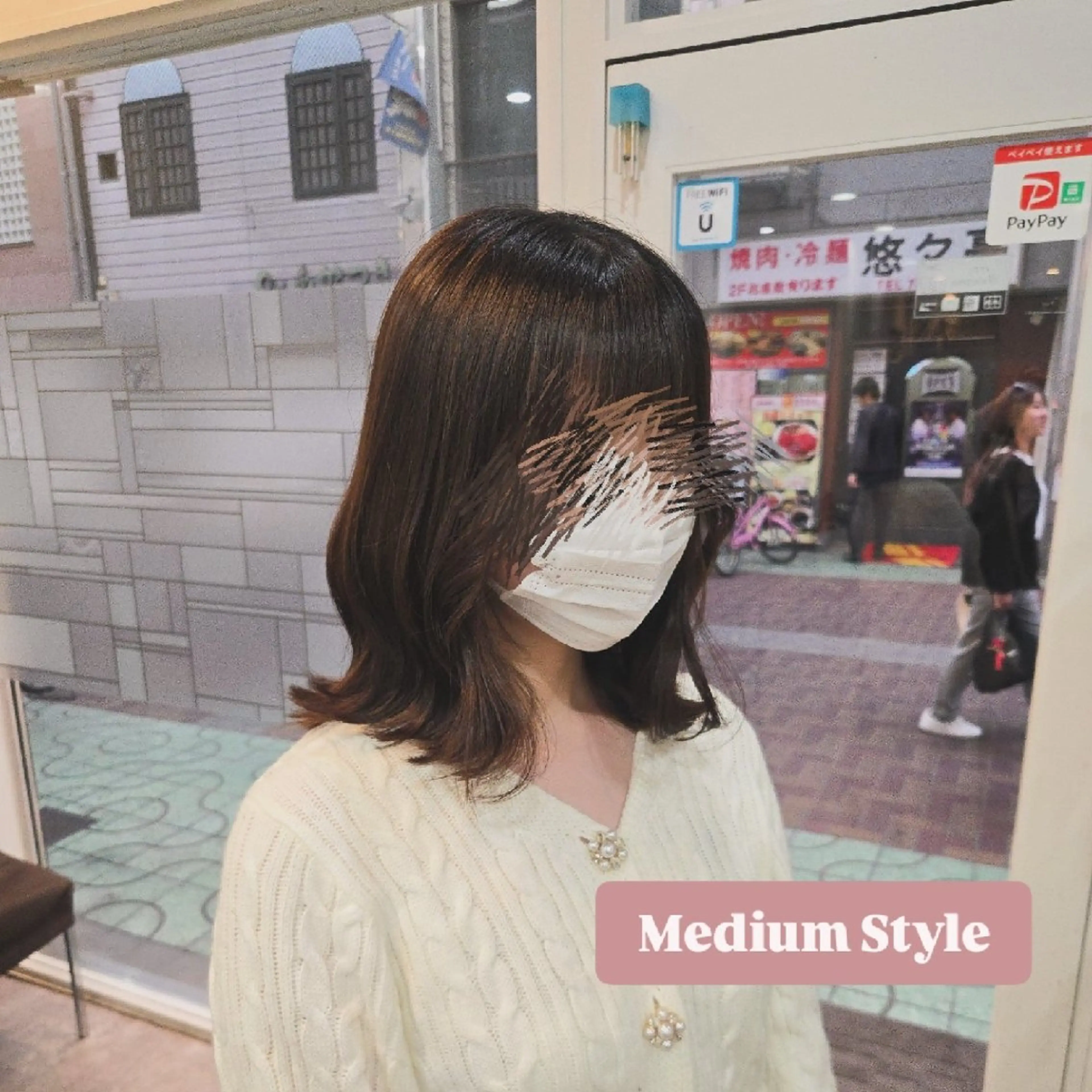 ミディアム カット 暖色🍎透明感カラー 🩵小林かりんのヘアスタイル