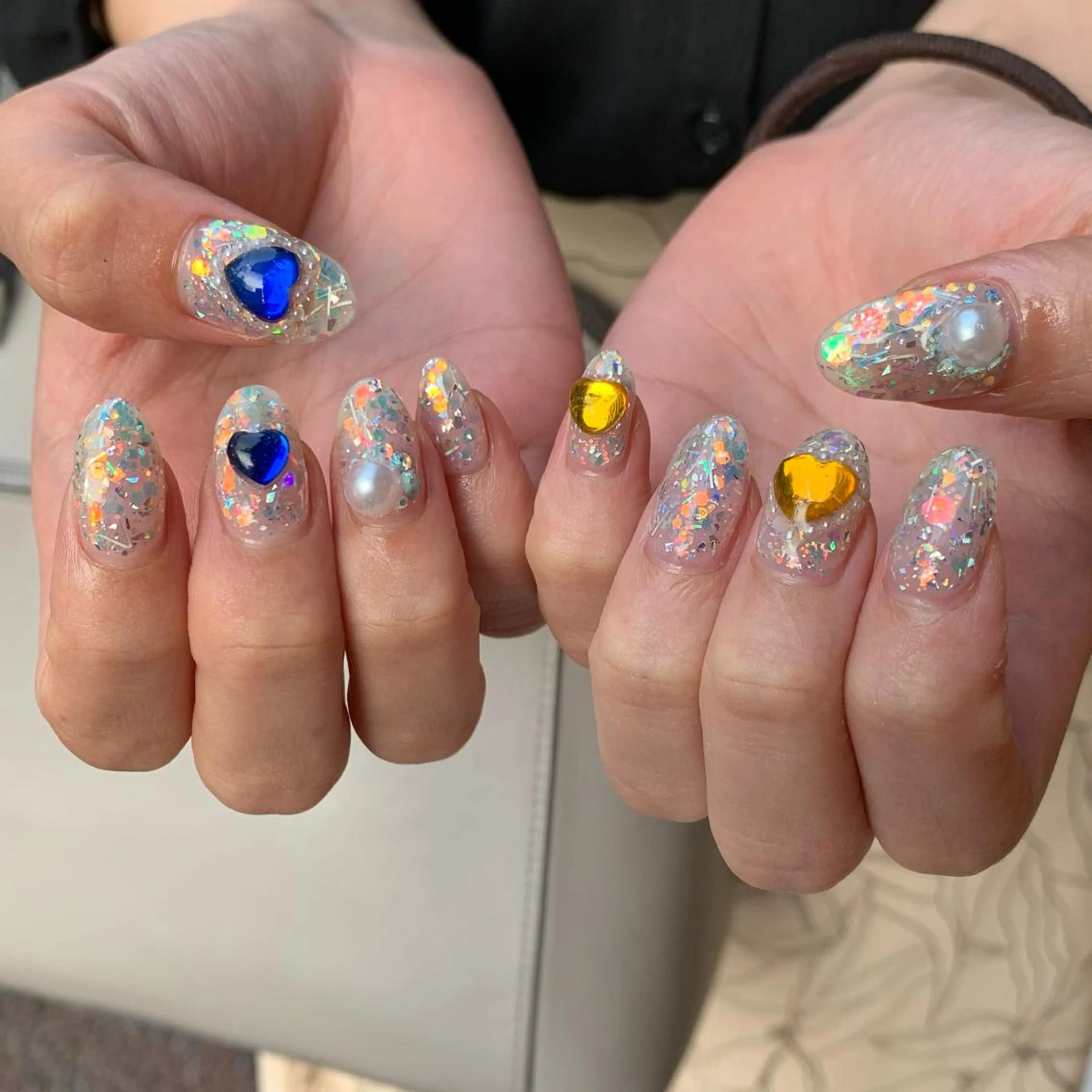 ネイル オーロラネイル ラメ(グリッター) 鈴木 まゆのネイルデザイン