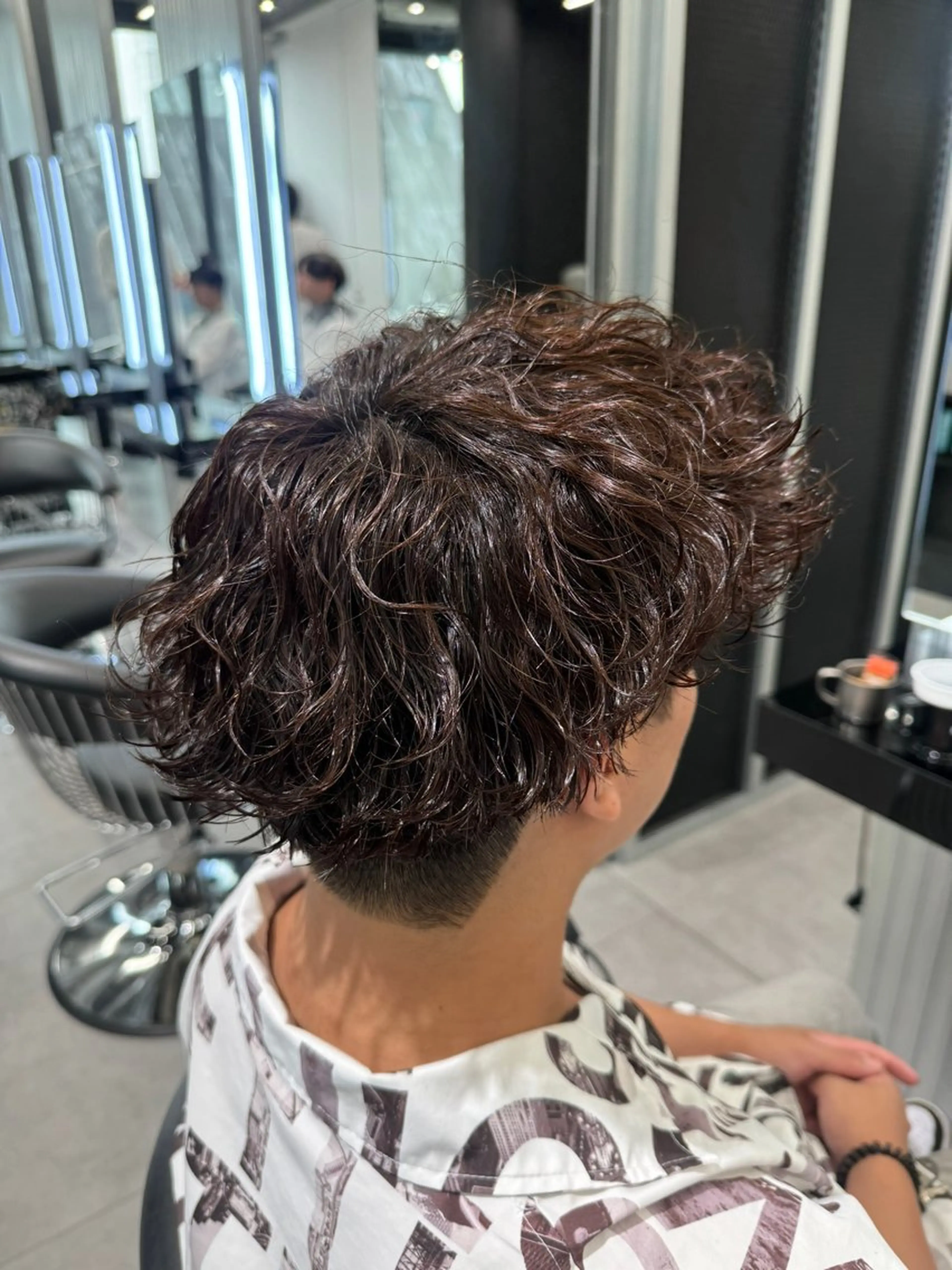 ショート パーマ メンズ カット パーマ men's salon dot.tokyo 町田本店所属・小椋 紫穏のヘアスタイル