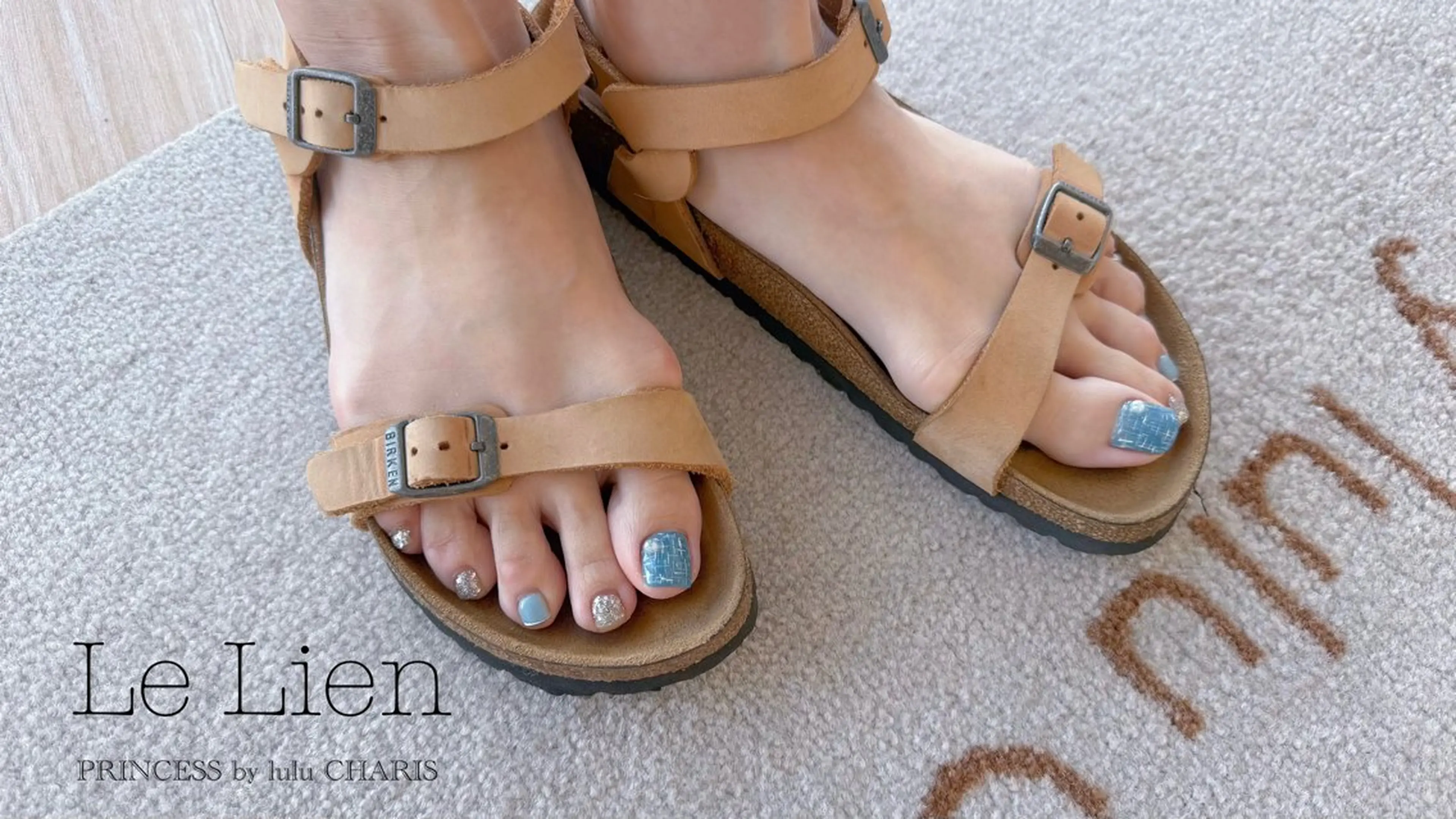 ネイル ラメ(グリッター) 水色 ピンク 赤色 シルバー PRINCESS by lulu CHARIS所属・南海【金剛駅】 *⑅୨୧*chieのネイルデザイン