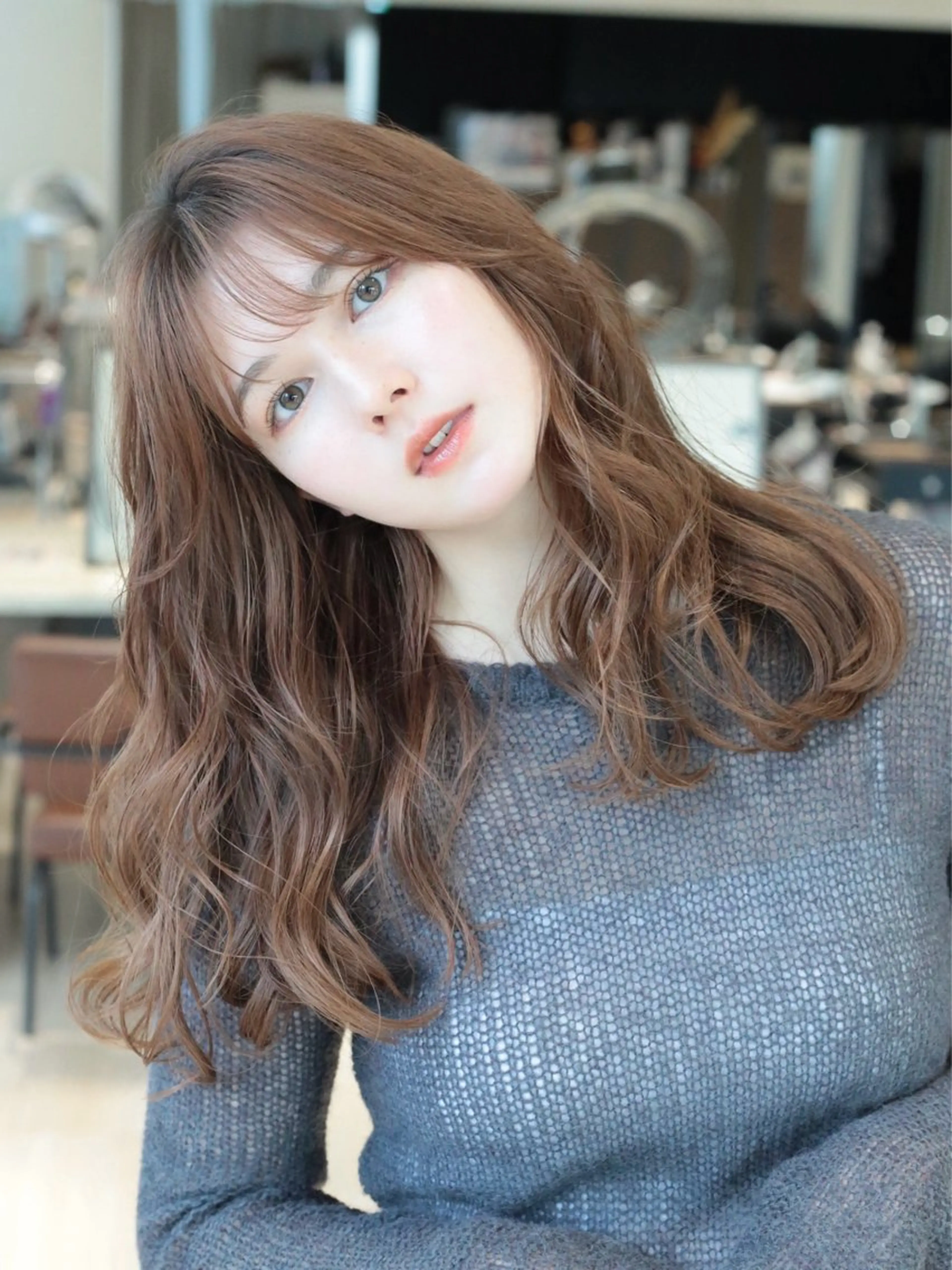 セミロング カラー カット ヘアカラー トリートメント レイヤー/顔周り /透明感🩶高橋大のヘアスタイル