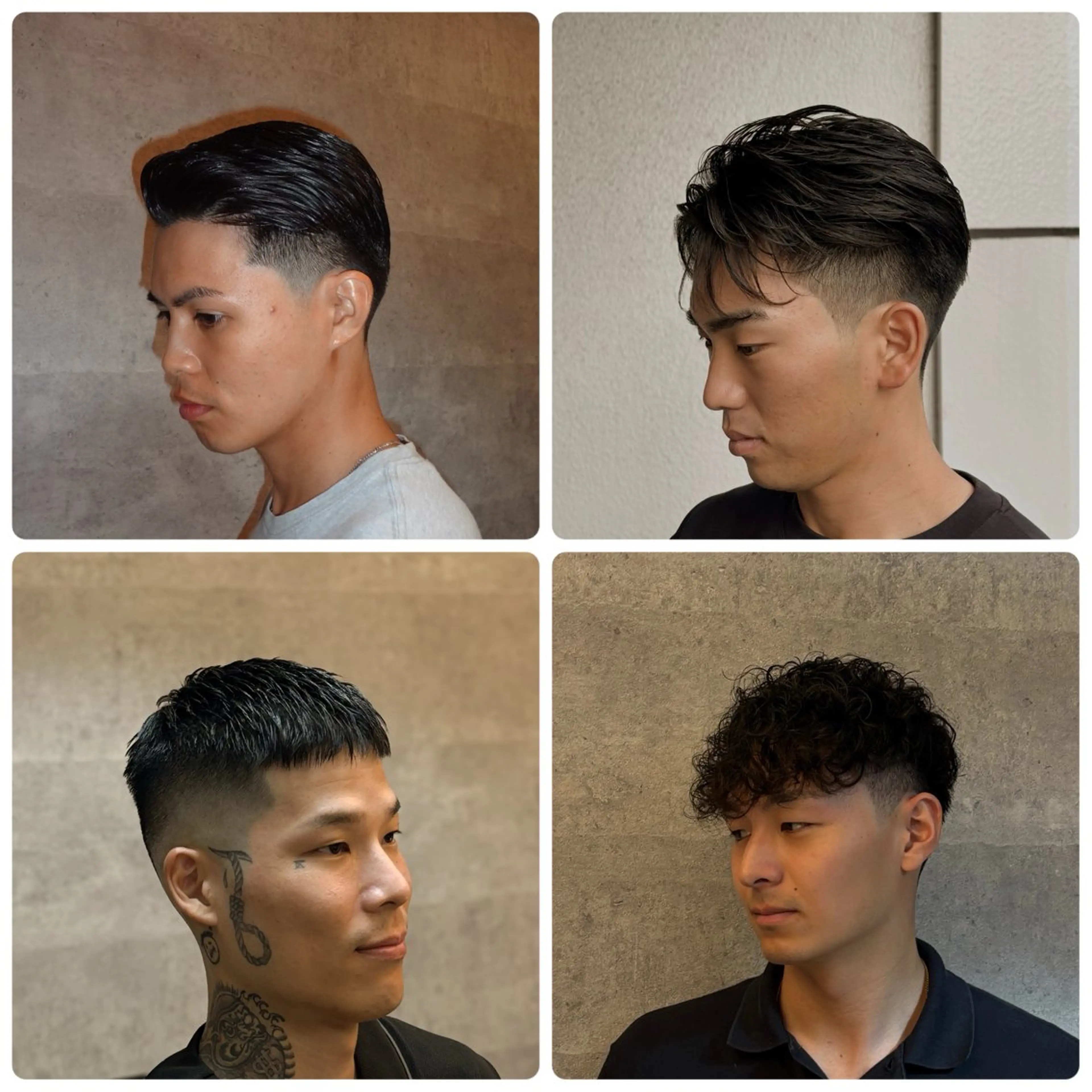 ショート パーマ メンズ grow hair works tokyo所属・葛西/barber/ 相山琉磨のヘアスタイル