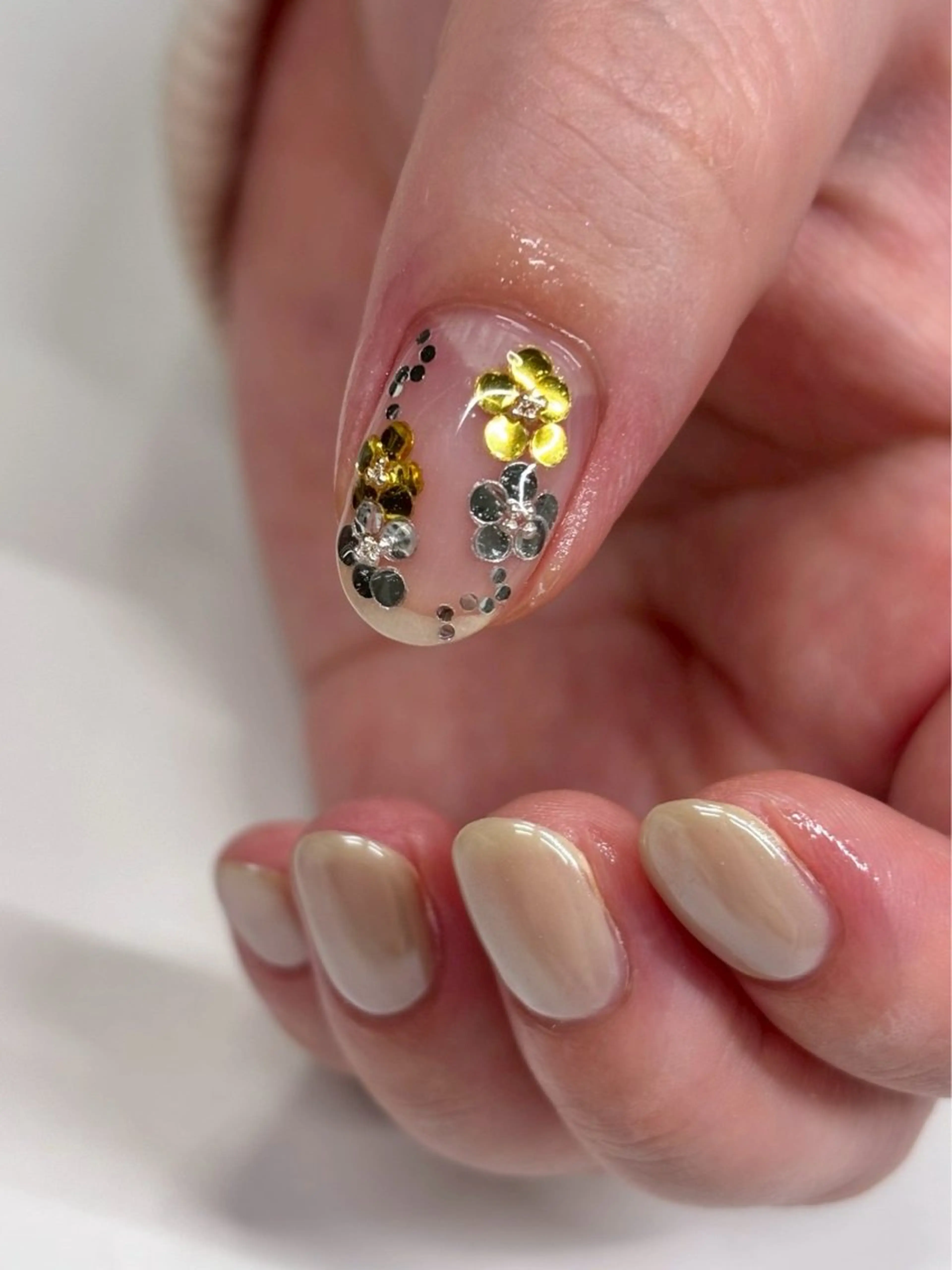 ネイル ミラーネイル シンプルネイル ハンドネイル iconail 下北沢 NONのネイルデザイン