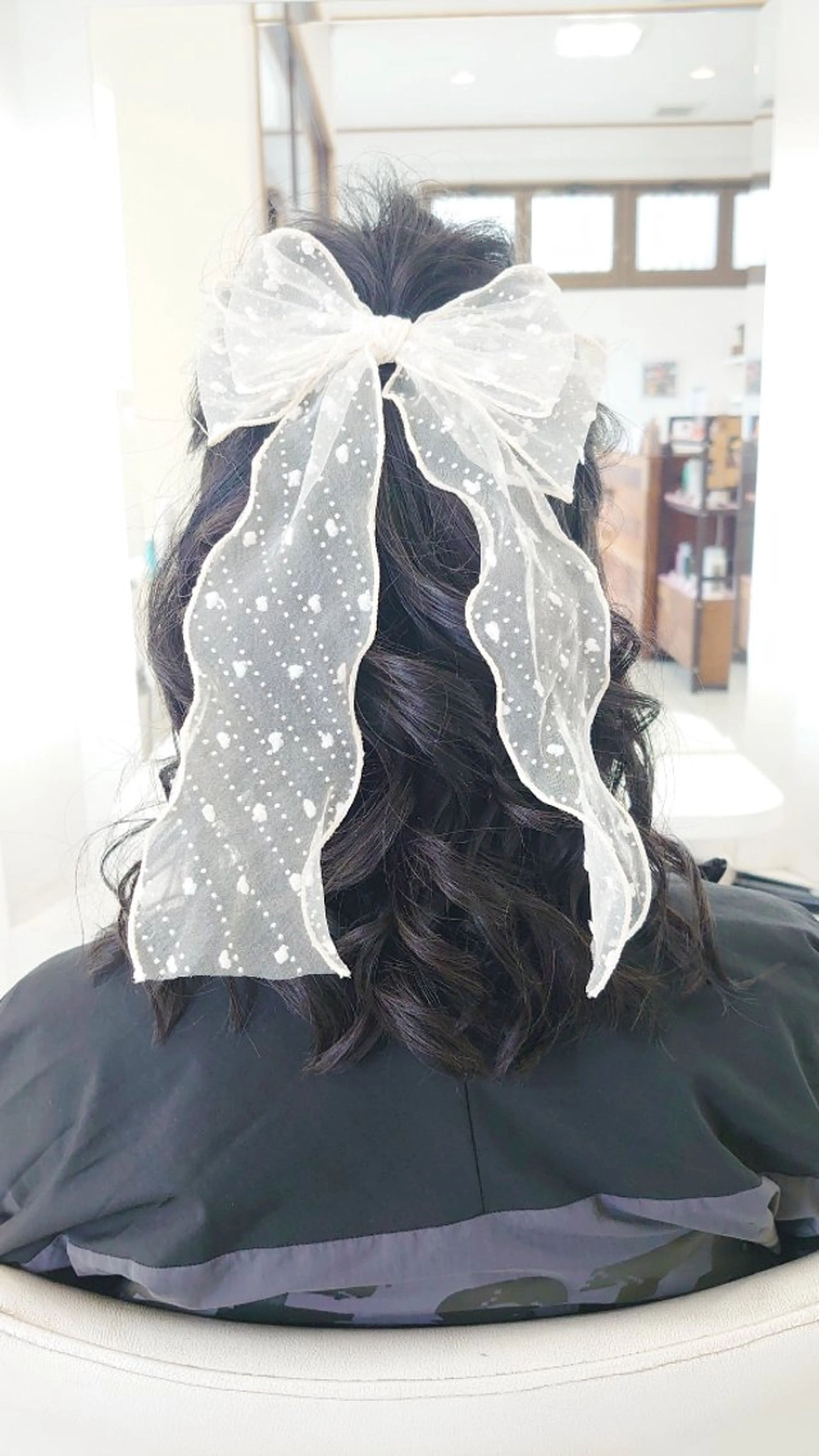 ヘアアレンジ ハーフアップ ヘアセット キンジョウ エナミのヘアスタイル