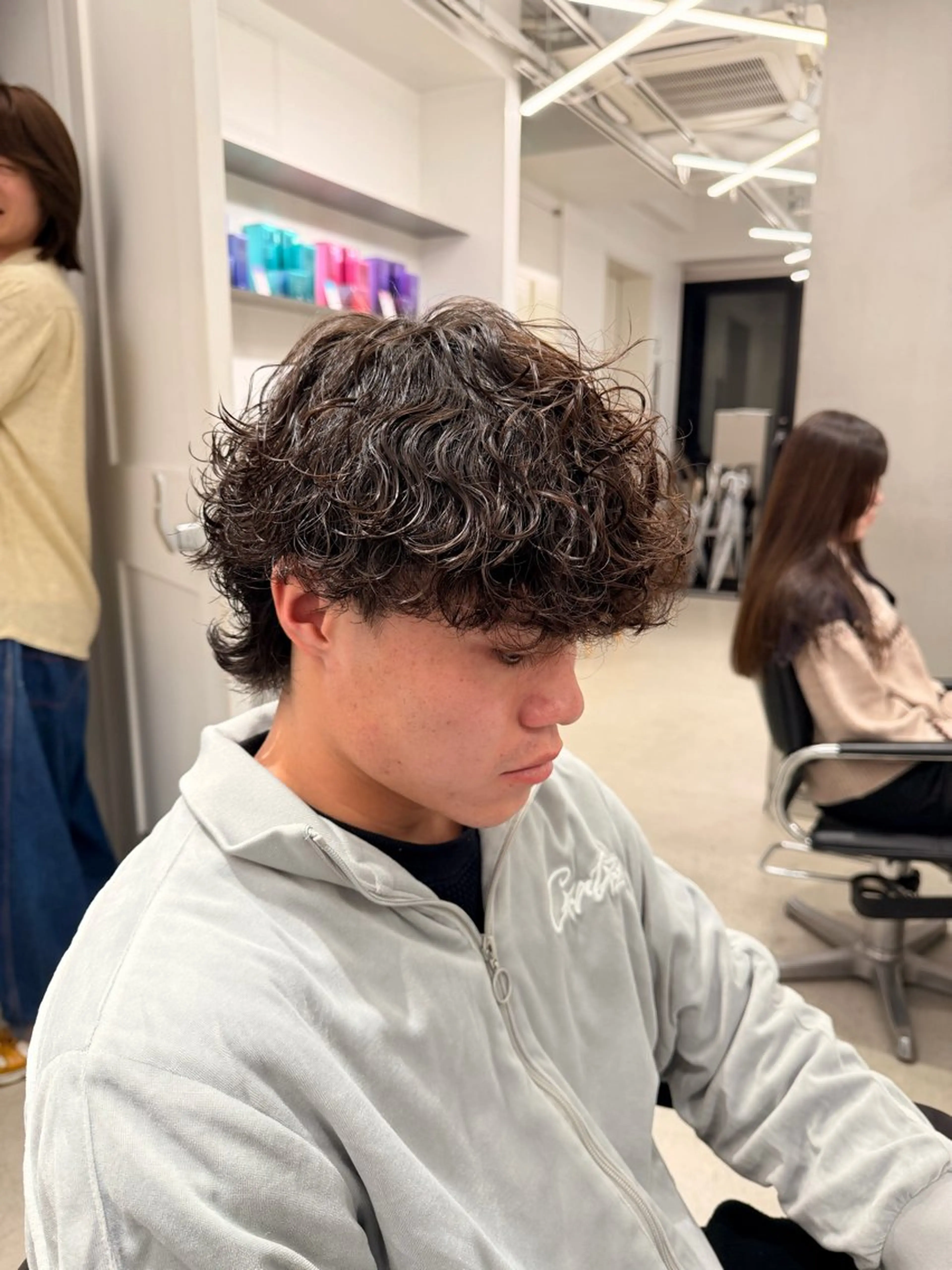 パーマ メンズ カット パーマ メンズ/シャドウ/ 波巻き/kyogoのヘアスタイル