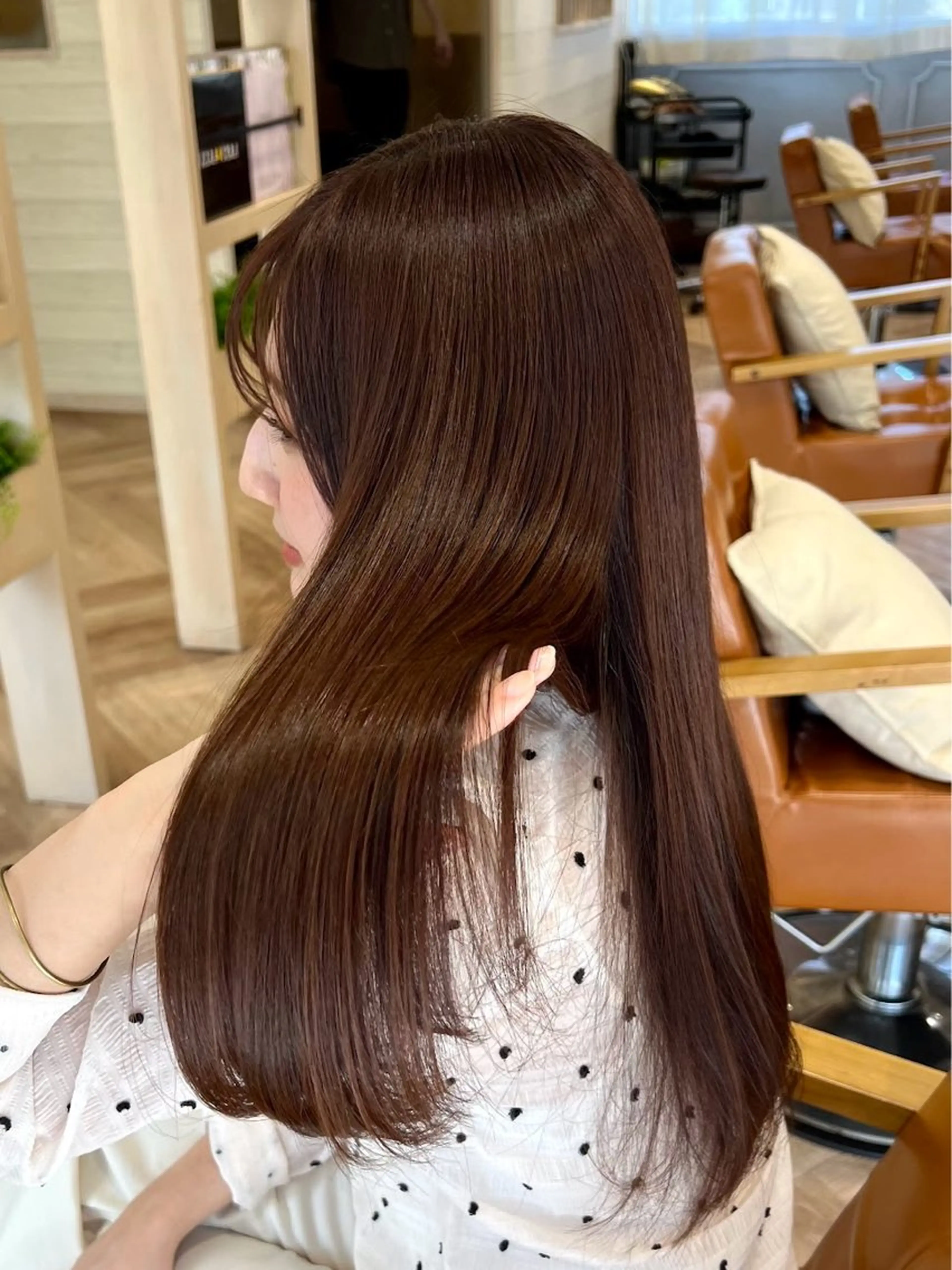 ロング カラー La Bonheur hair parfait所属・谷本虎太郎 🌈艶カラー髪質改善のヘアスタイル