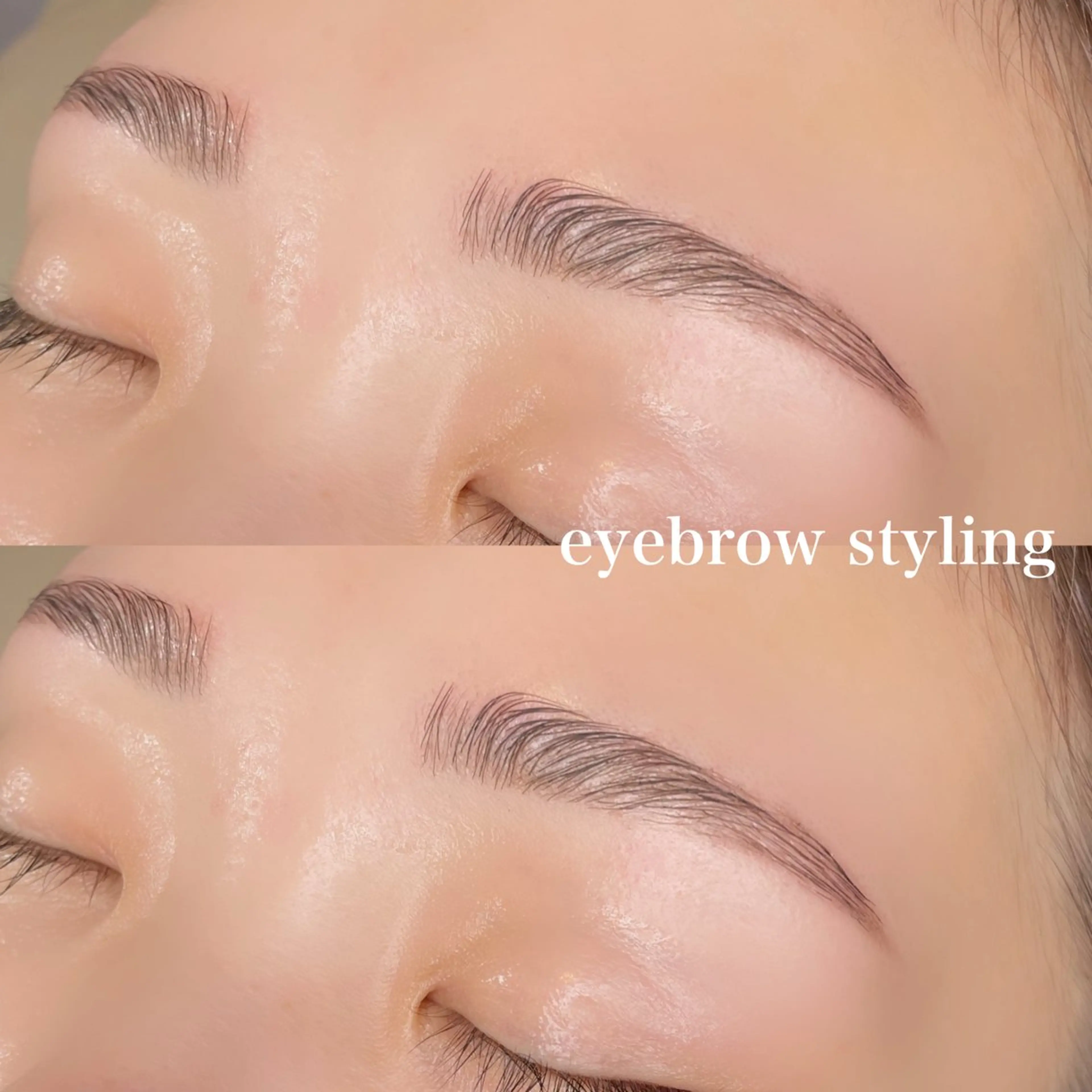 眉毛スタイリングの写真