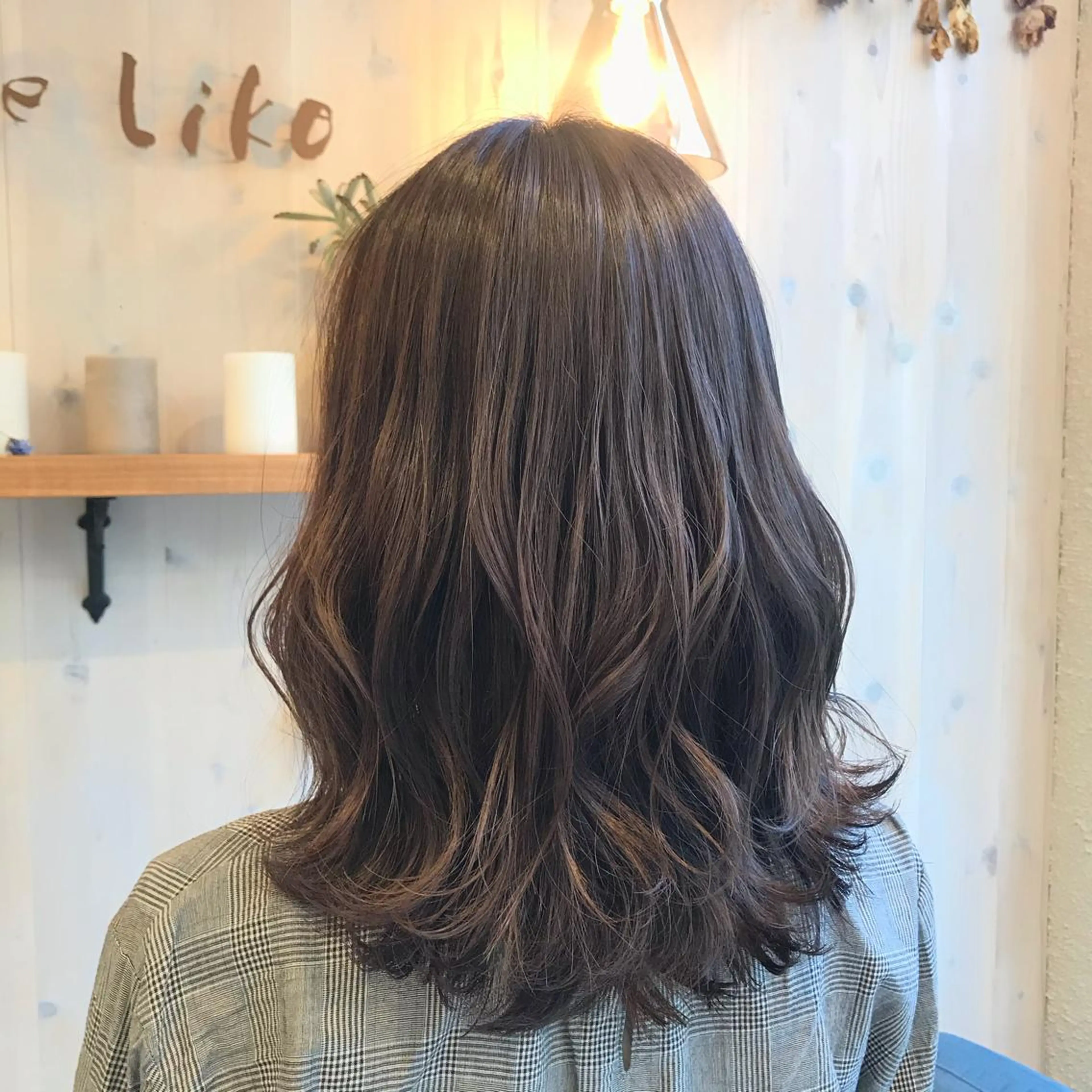 ミディアム カラー ベージュカラー ラベンダーカラー ラベンダーベージュ 透明感カラー/ 寺田千雅子のヘアスタイル