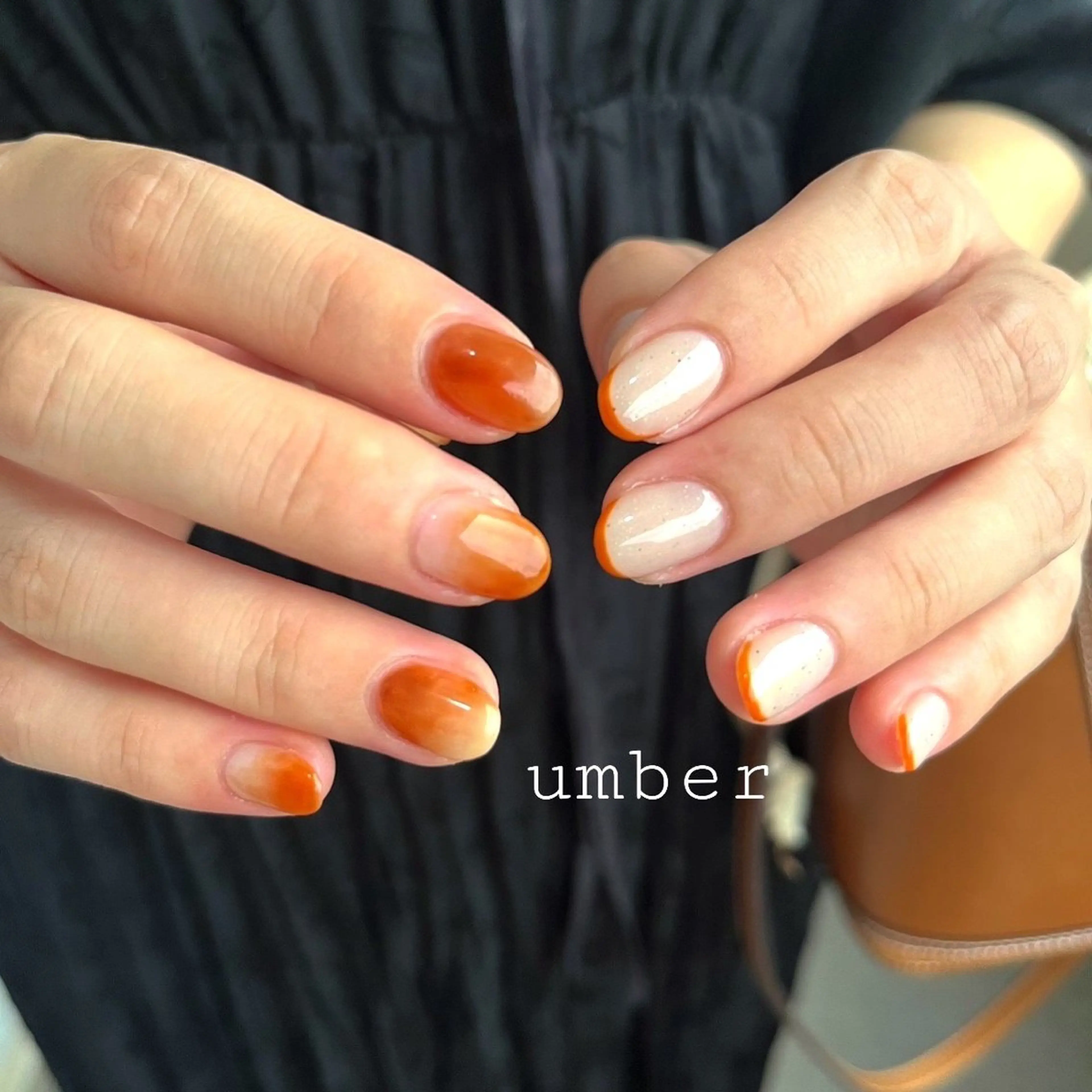 ネイル ハンドネイル umber 三茶1分のネイルデザイン