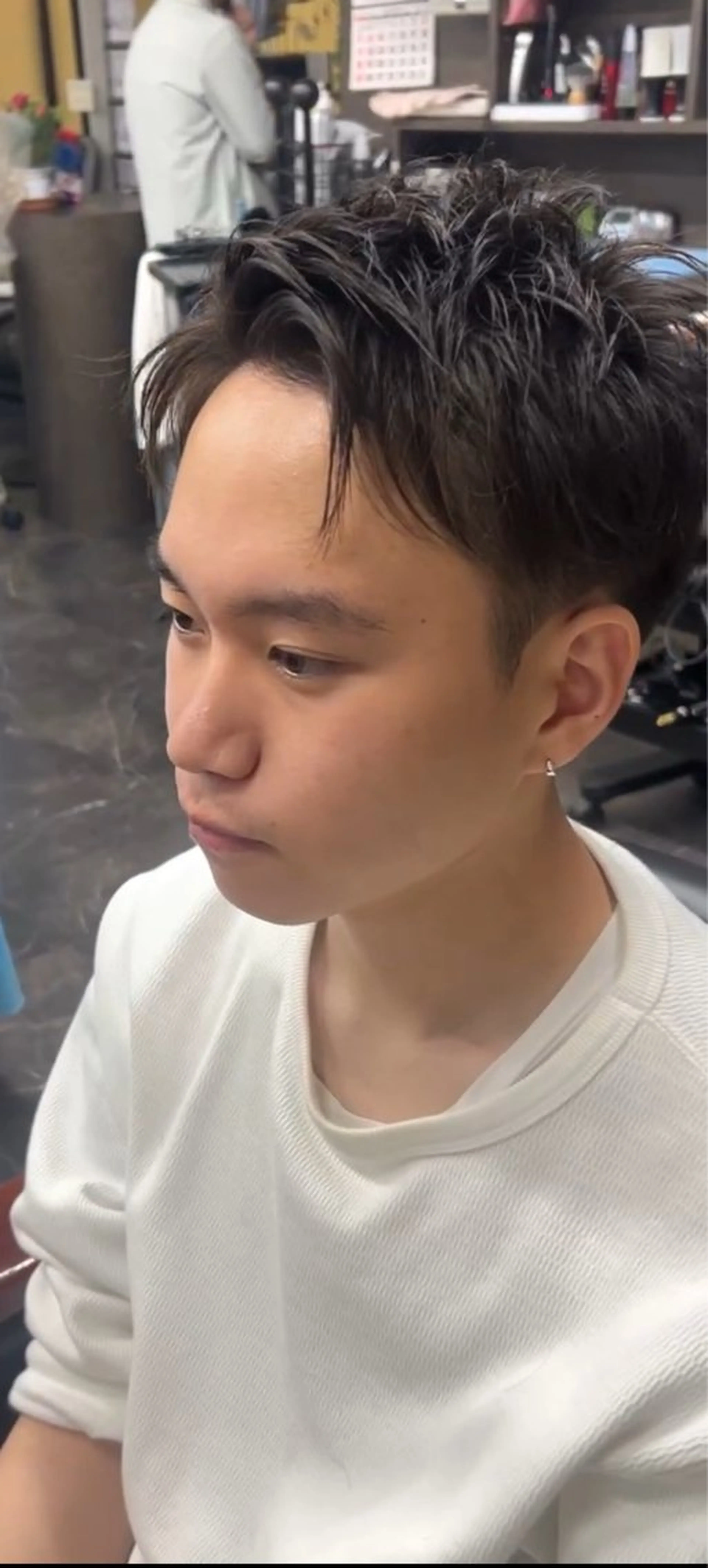 メンズ 上田 結心のヘアスタイル