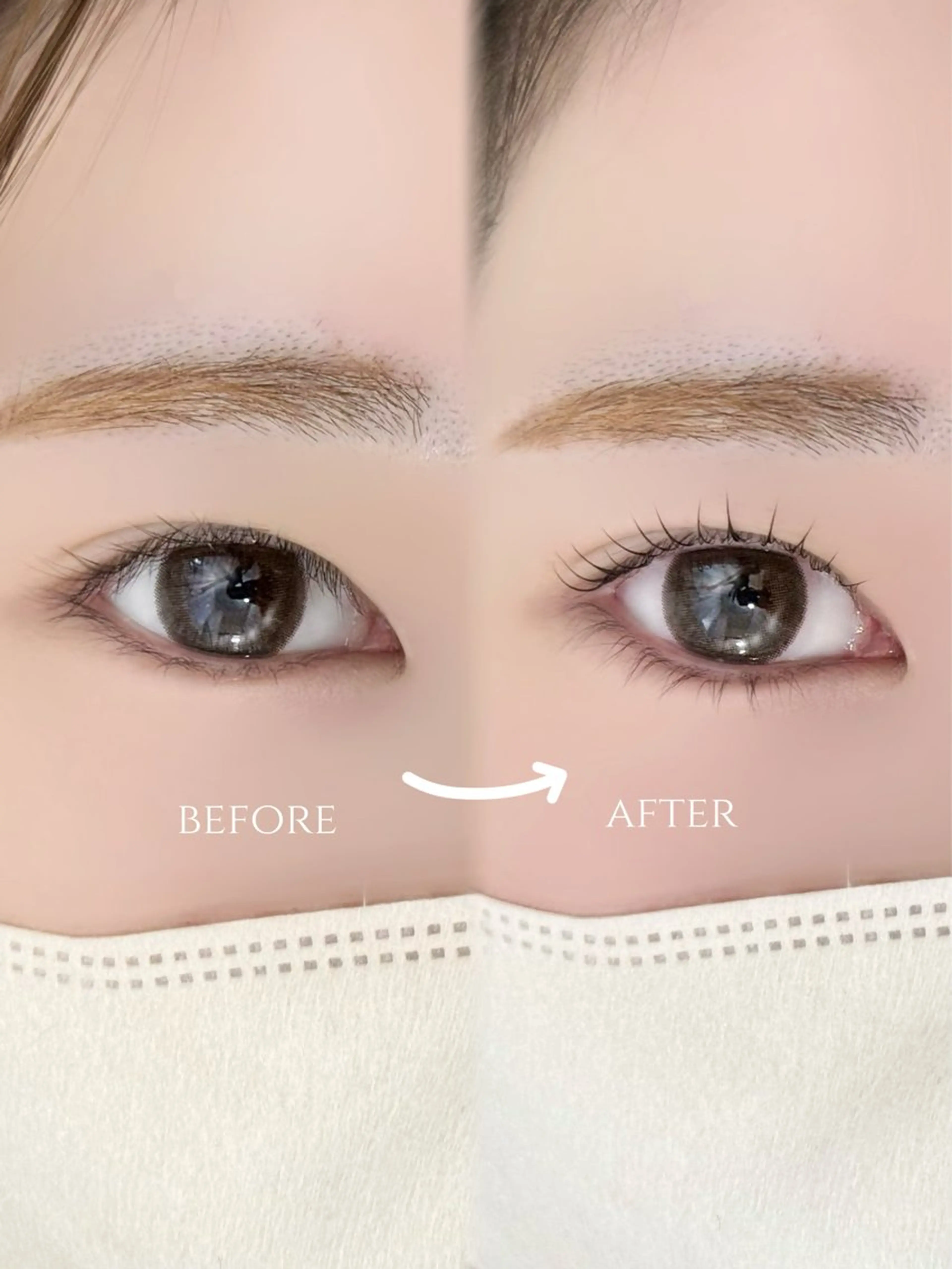 マツエク・マツパ フラットラッシュ パリジェンヌラッシュリフト まつげパーマ 下まつげエクステ 一重×まつ毛パーマ マツパ beauty salon ému所属・山﨑 優衣のマツエク・マツパデザイン