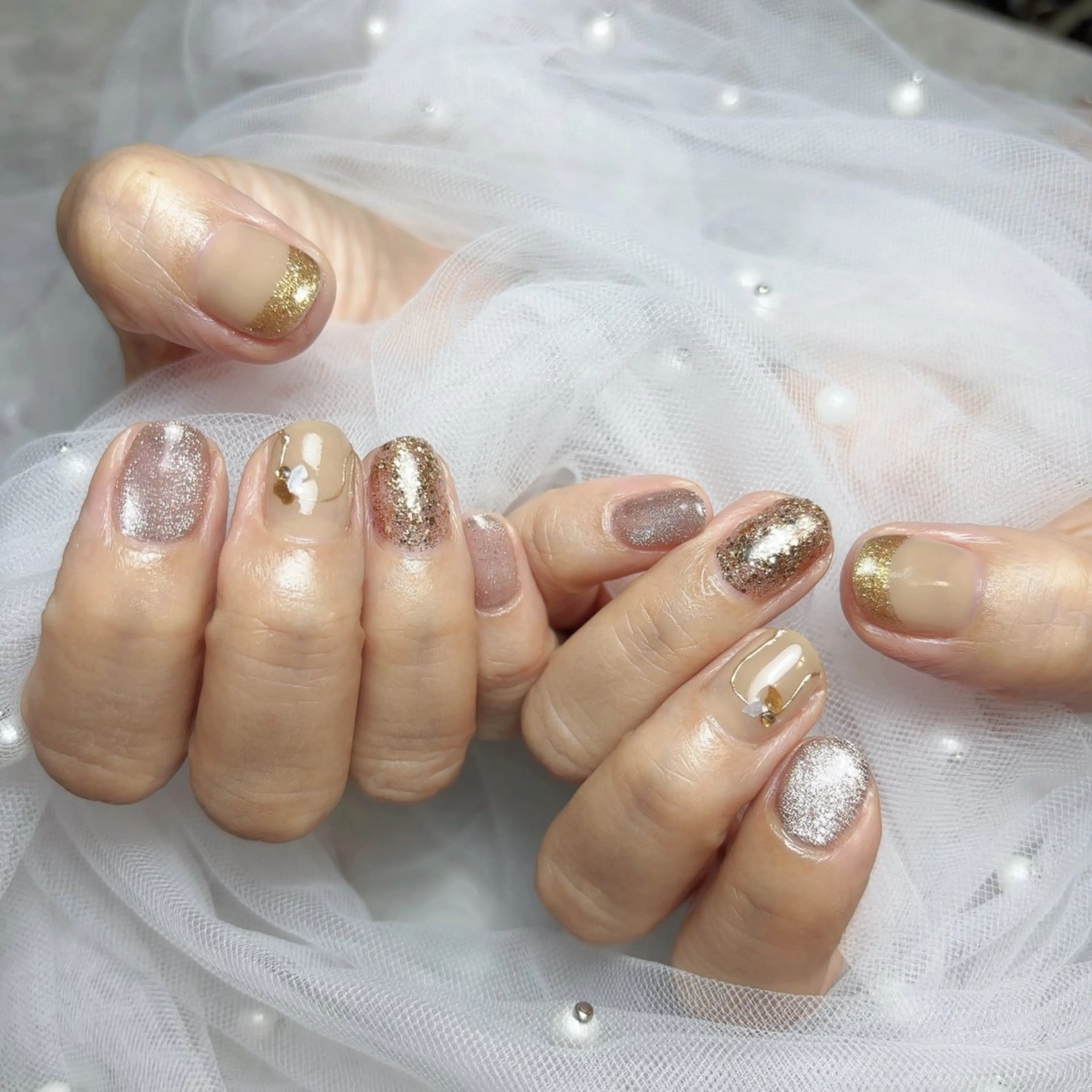 ネイル アートネイル フレンチネイル ハンドネイル San＆Lily madokaのネイルデザイン