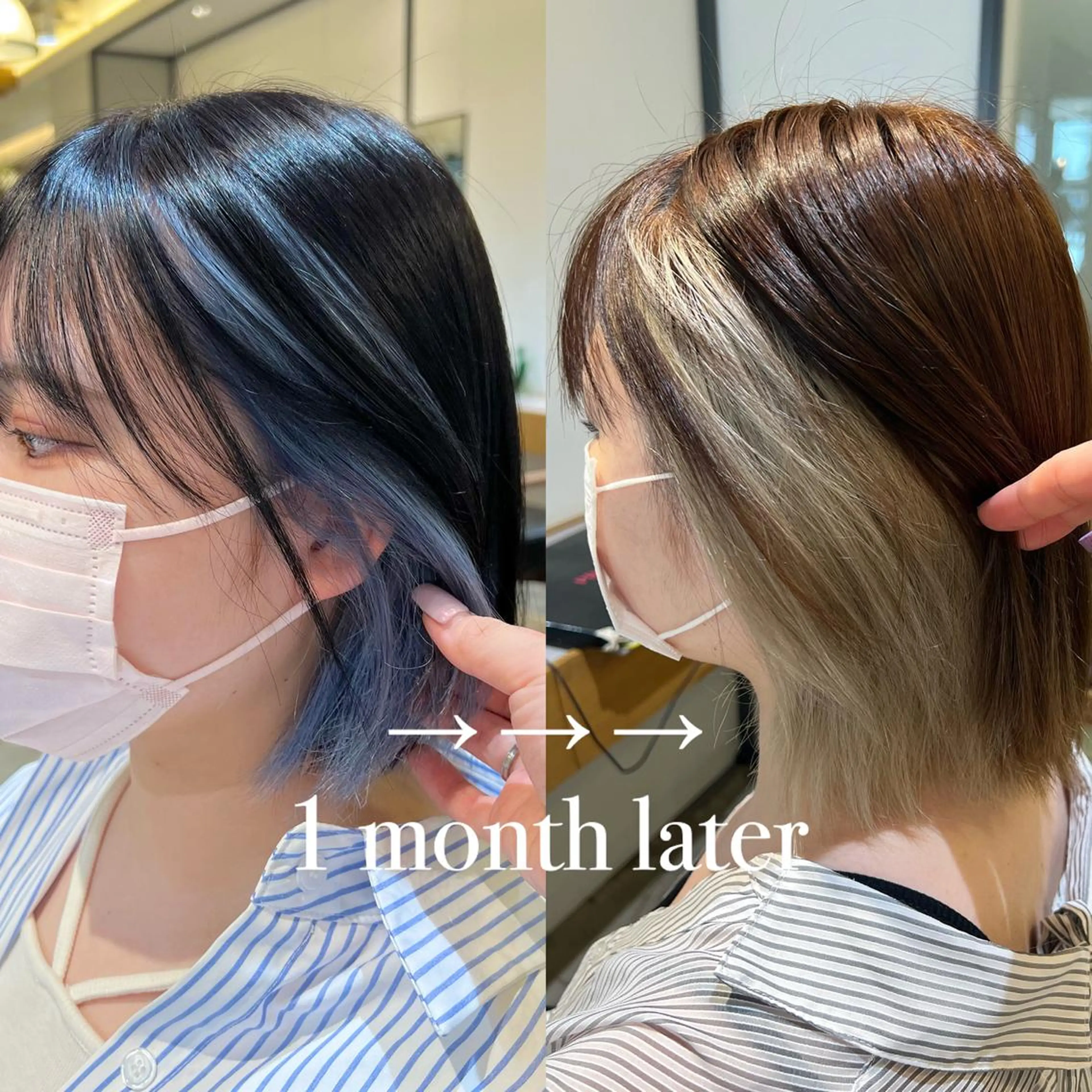 ショート カラー ブルーカラー Kana 🍋 ハイトーン【高円寺】のヘアスタイル