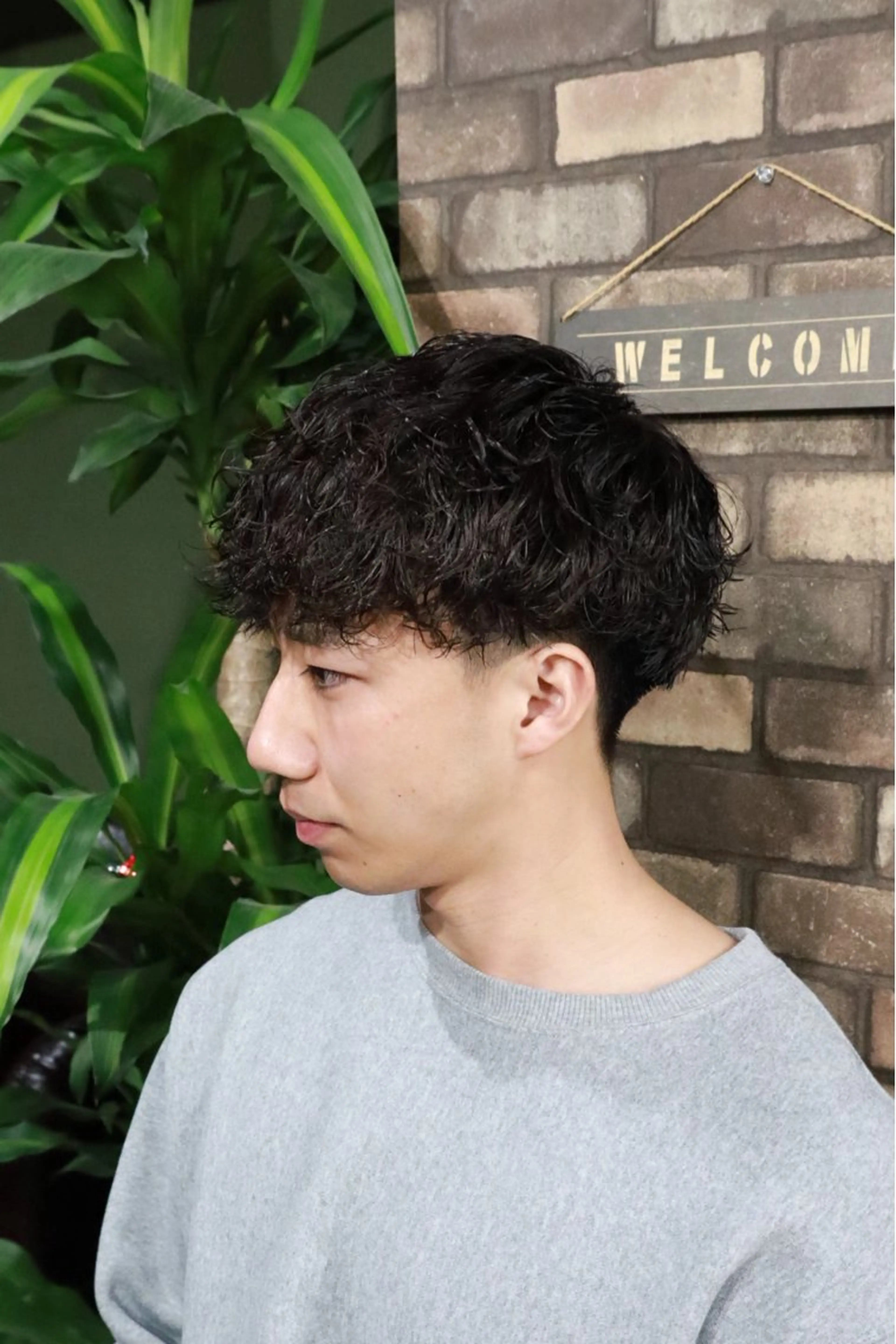 ミディアム カット パーマ 志厳/メンズ特化 /メンズパーマのヘアスタイル