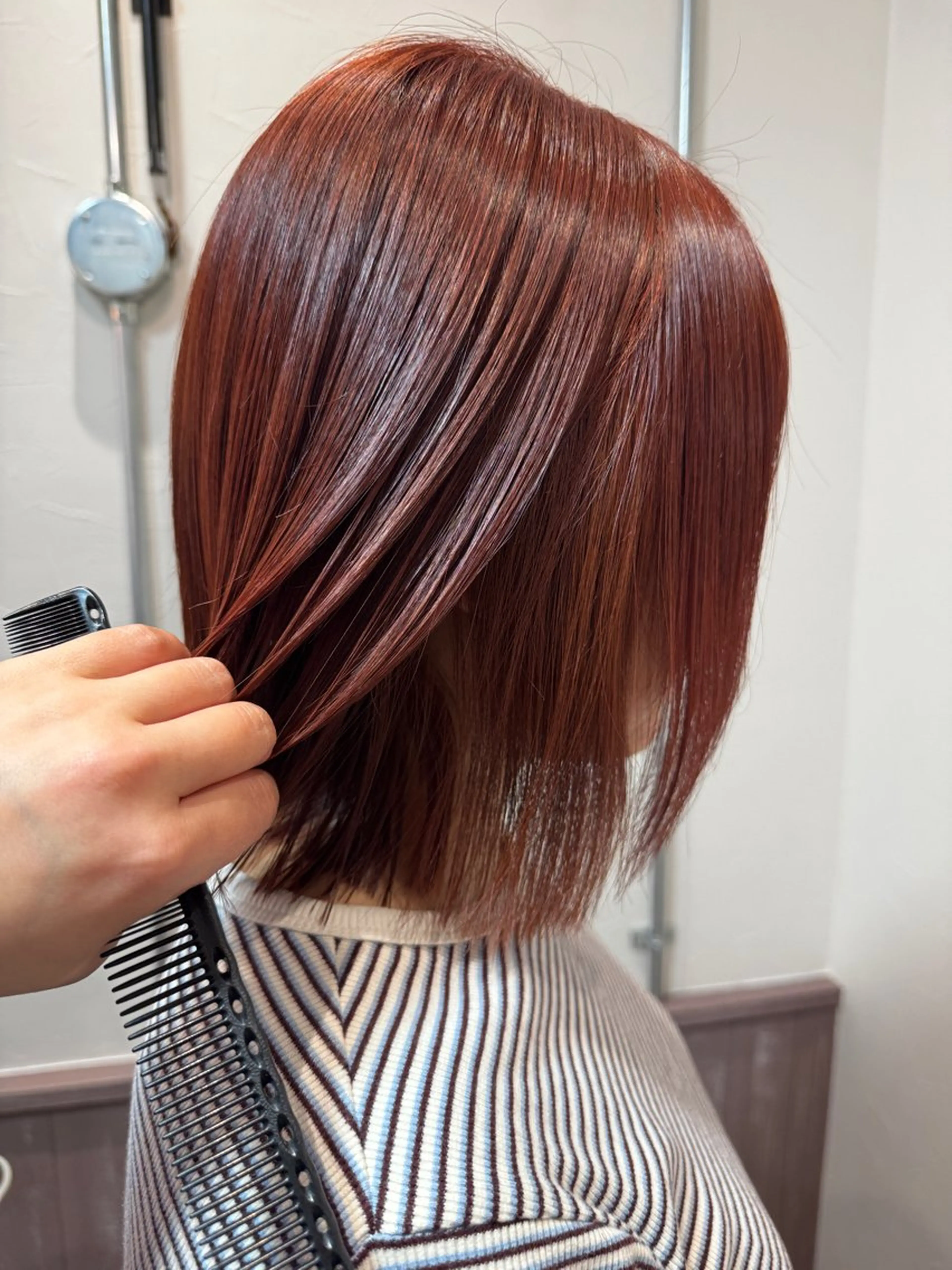 ミディアム カラー カット ヘアカラー トリートメント 矢場町/ダブルカラー /レイヤー/アリサのヘアスタイル