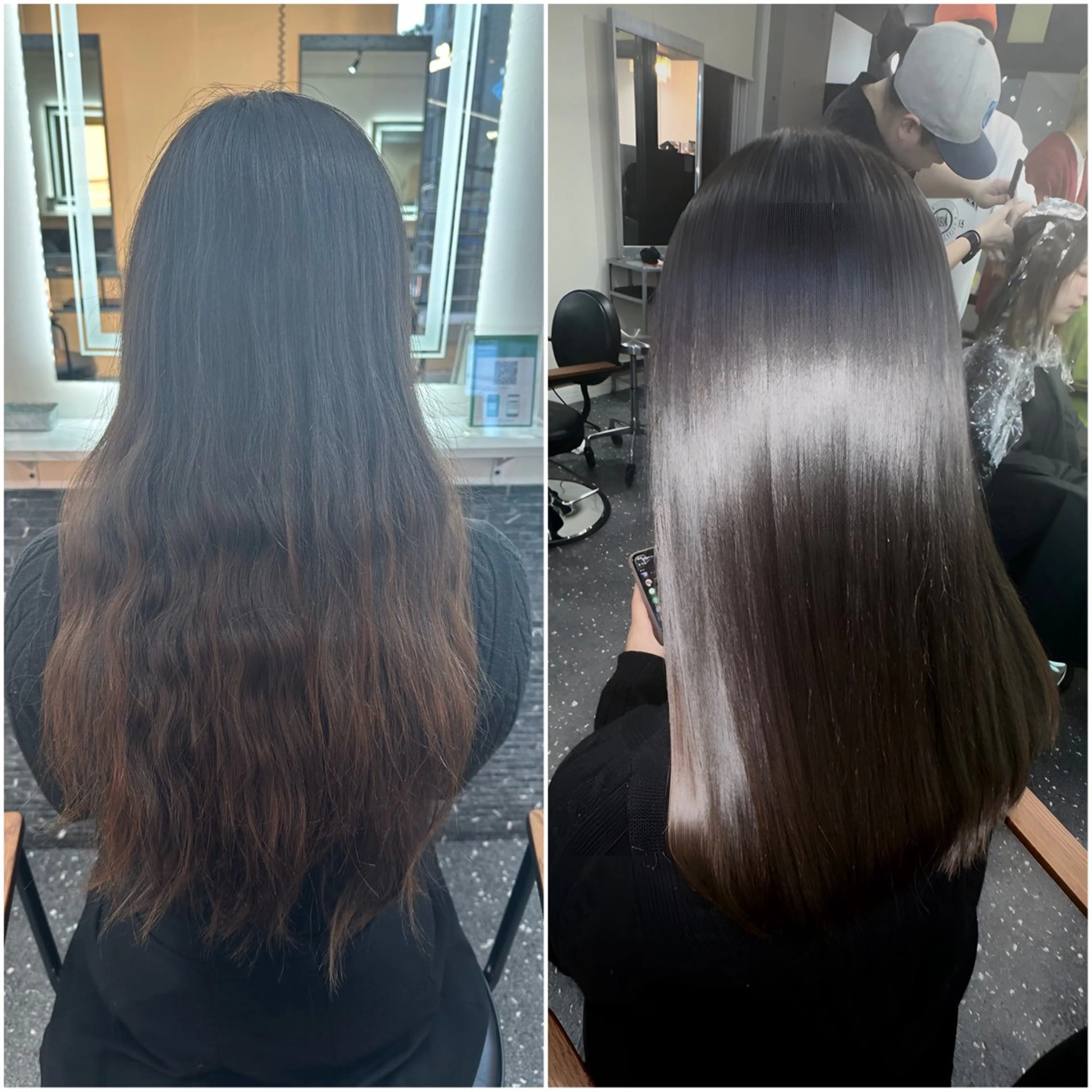 ロング パーマ カット 縮毛矯正 トリートメント 髪質改善⭐️縮毛矯正 中野⭐️Rinaのヘアスタイル