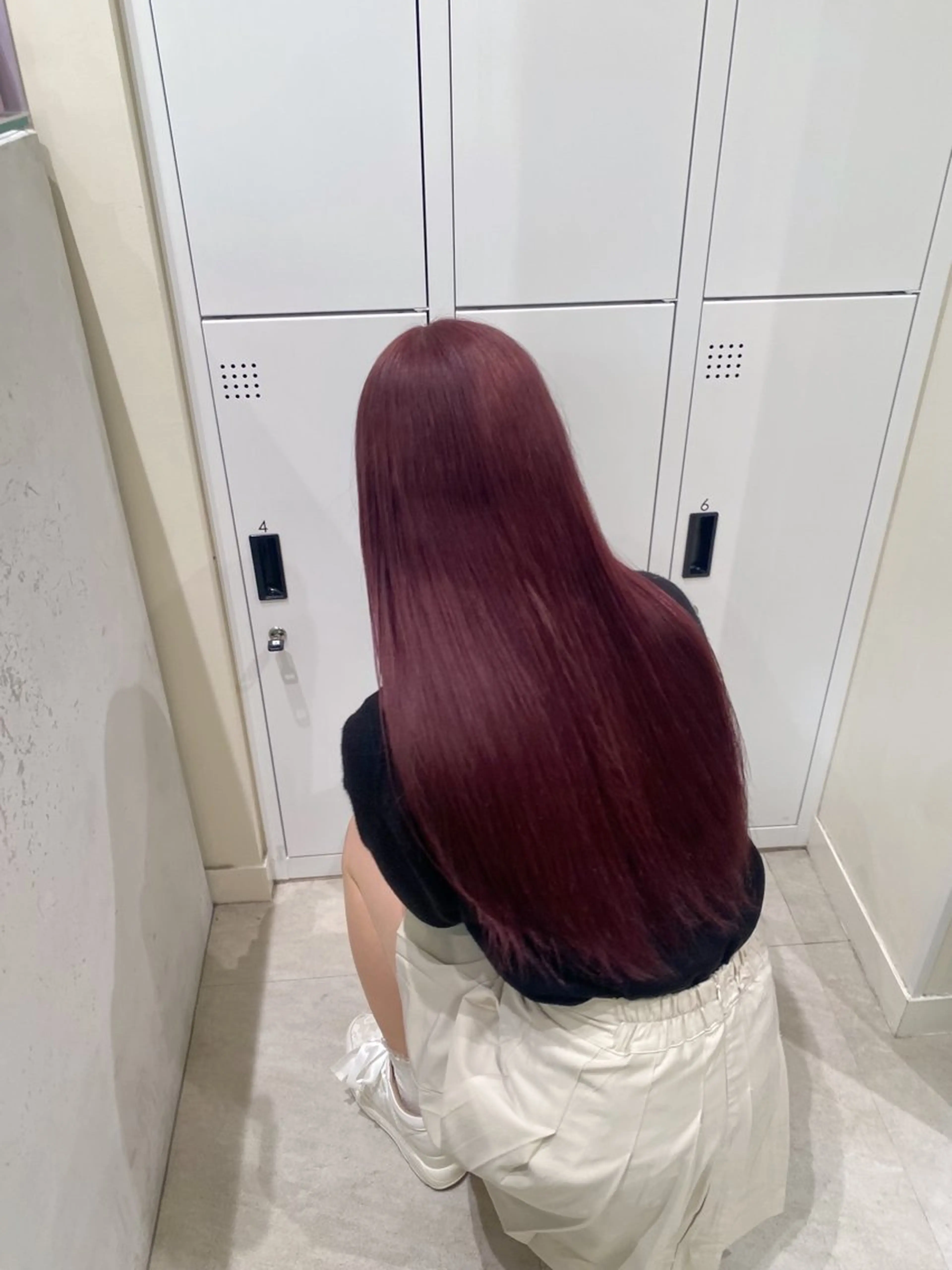 ロング カラー ブリーチ ラベンダーカラー ピンクカラー ピンクパープル パープルカラー 暖色カラー /ヘアアレンジ/花鈴のヘアスタイル