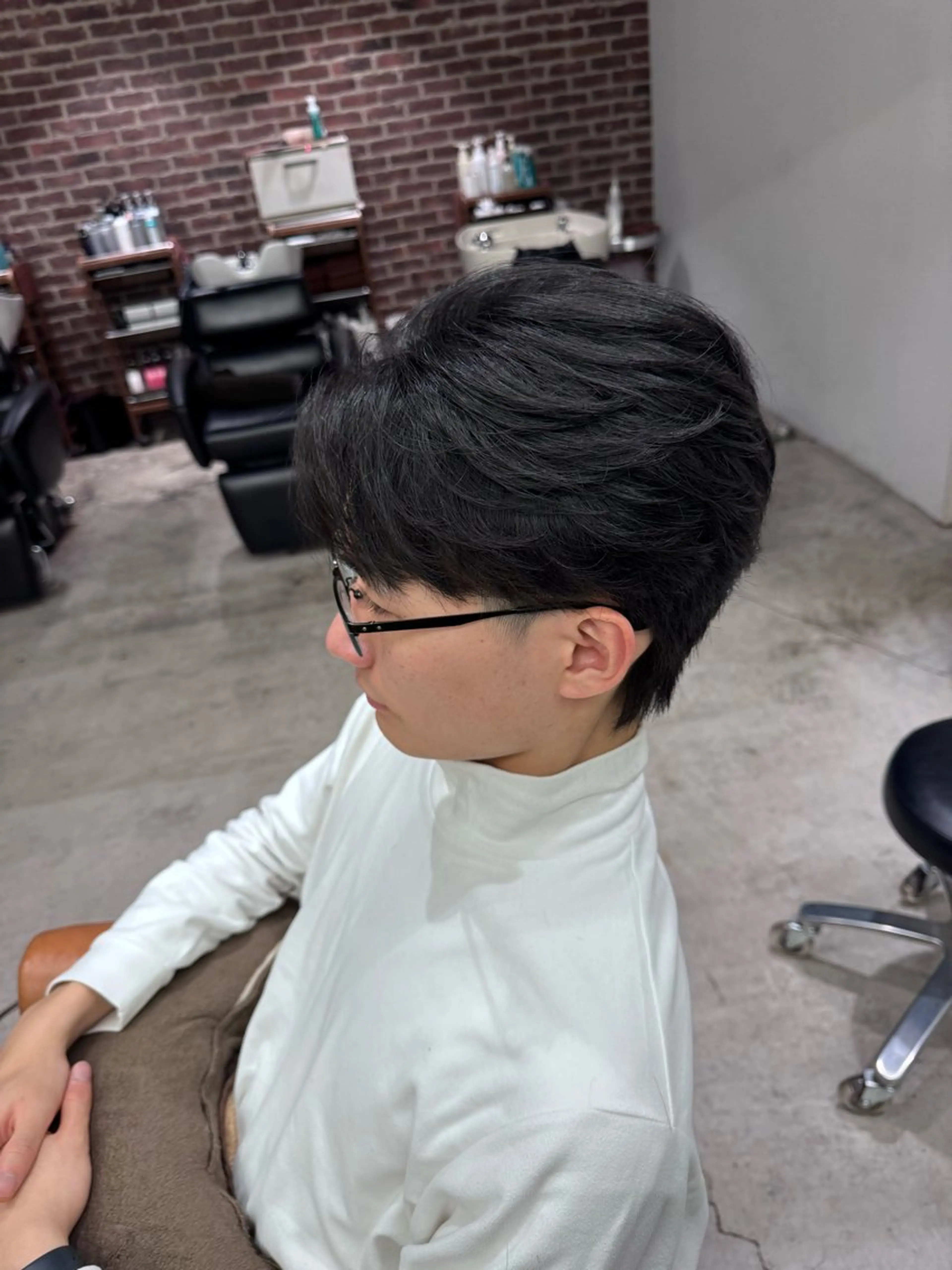 ミディアム カット ヘアセット 山野愛子美容室　銀座店所属・tomoメンズ特化 /パーマ/カットのヘアスタイル