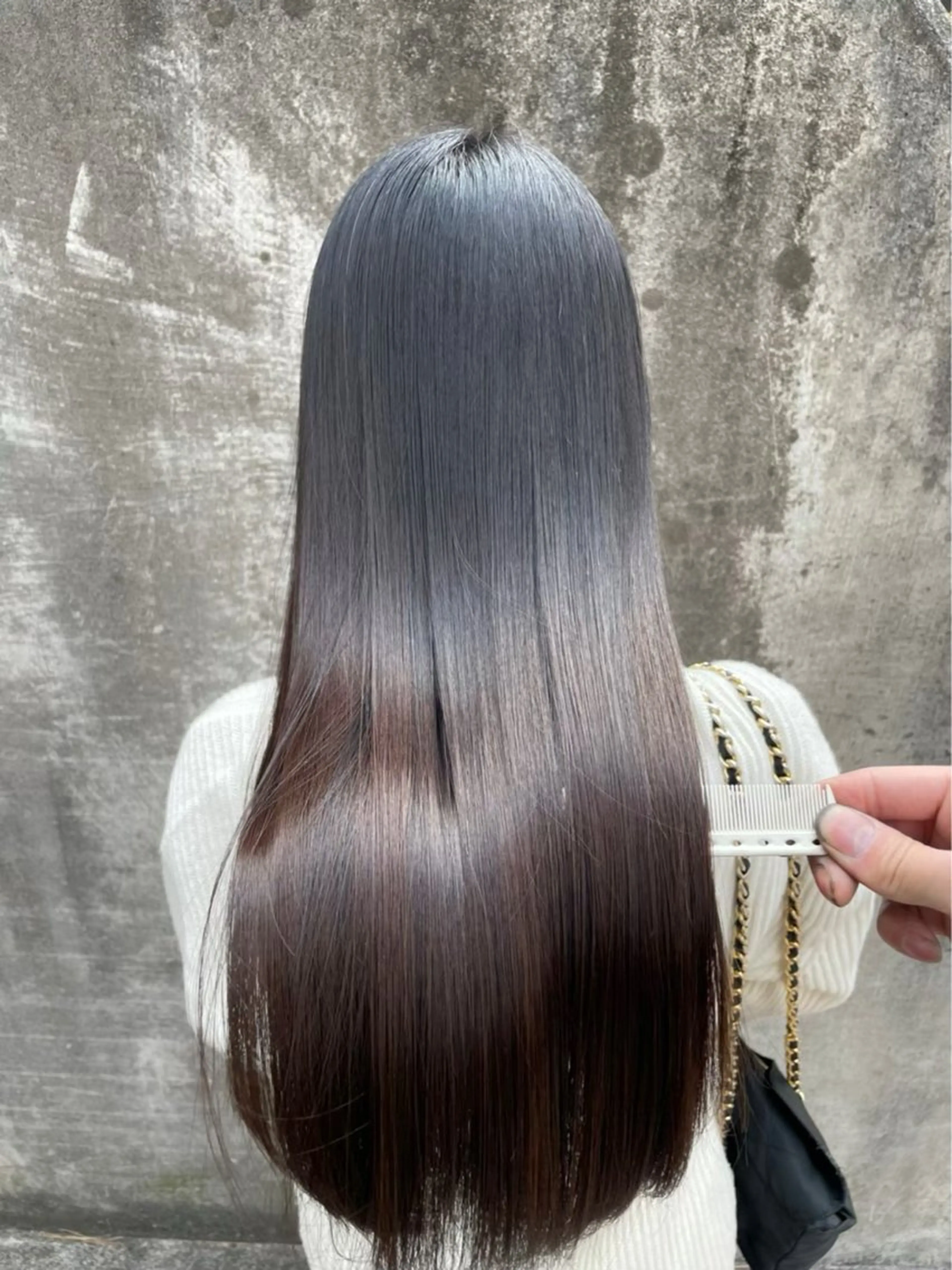 ロング カット 縮毛矯正 トリートメント 縮毛矯正 髪質改善　鈴木のヘアスタイル