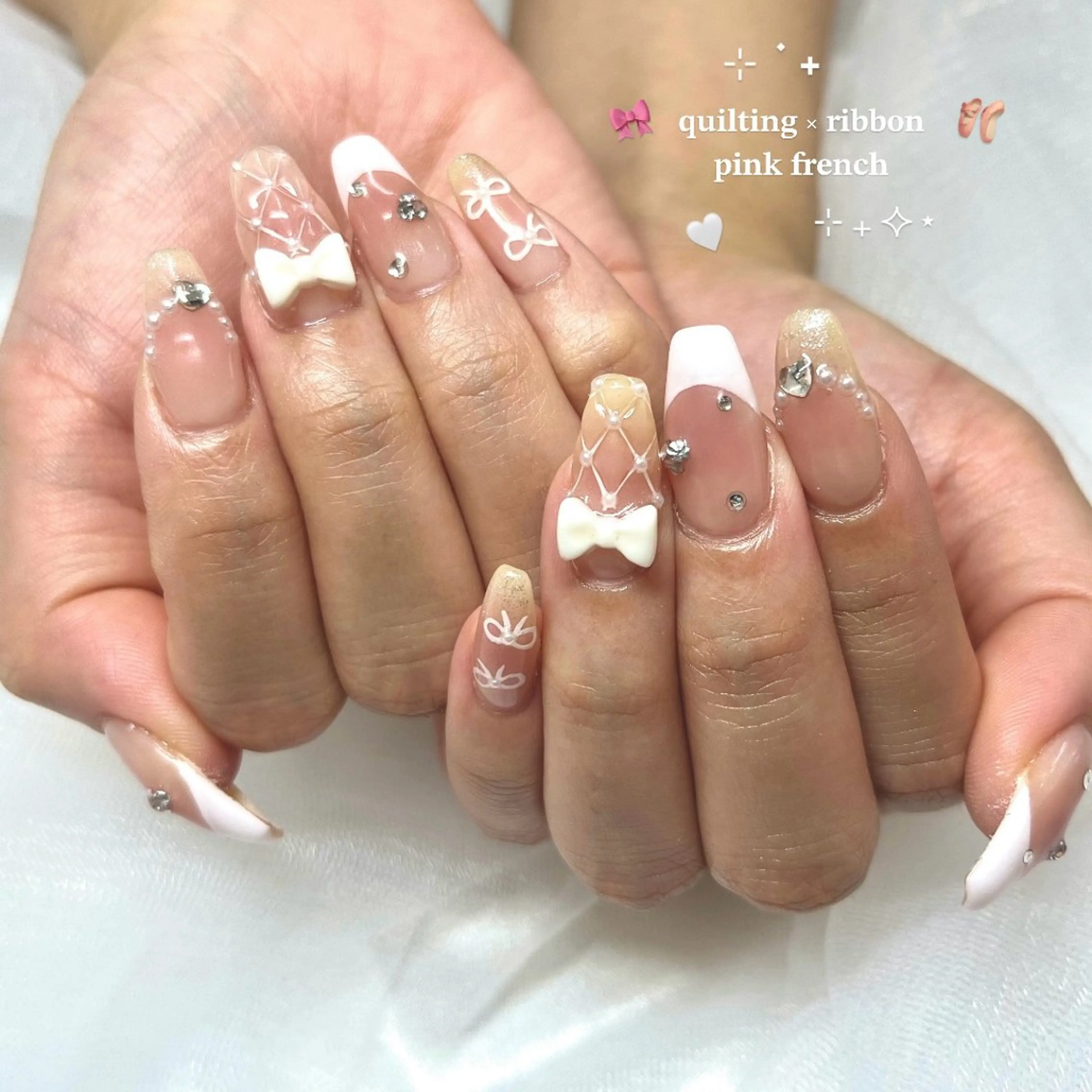 ネイル 長さ出し フラッシュネイル ジェルネイル マグネットネイル 持ち込み 🌷Gemini nami🌷のネイルデザイン