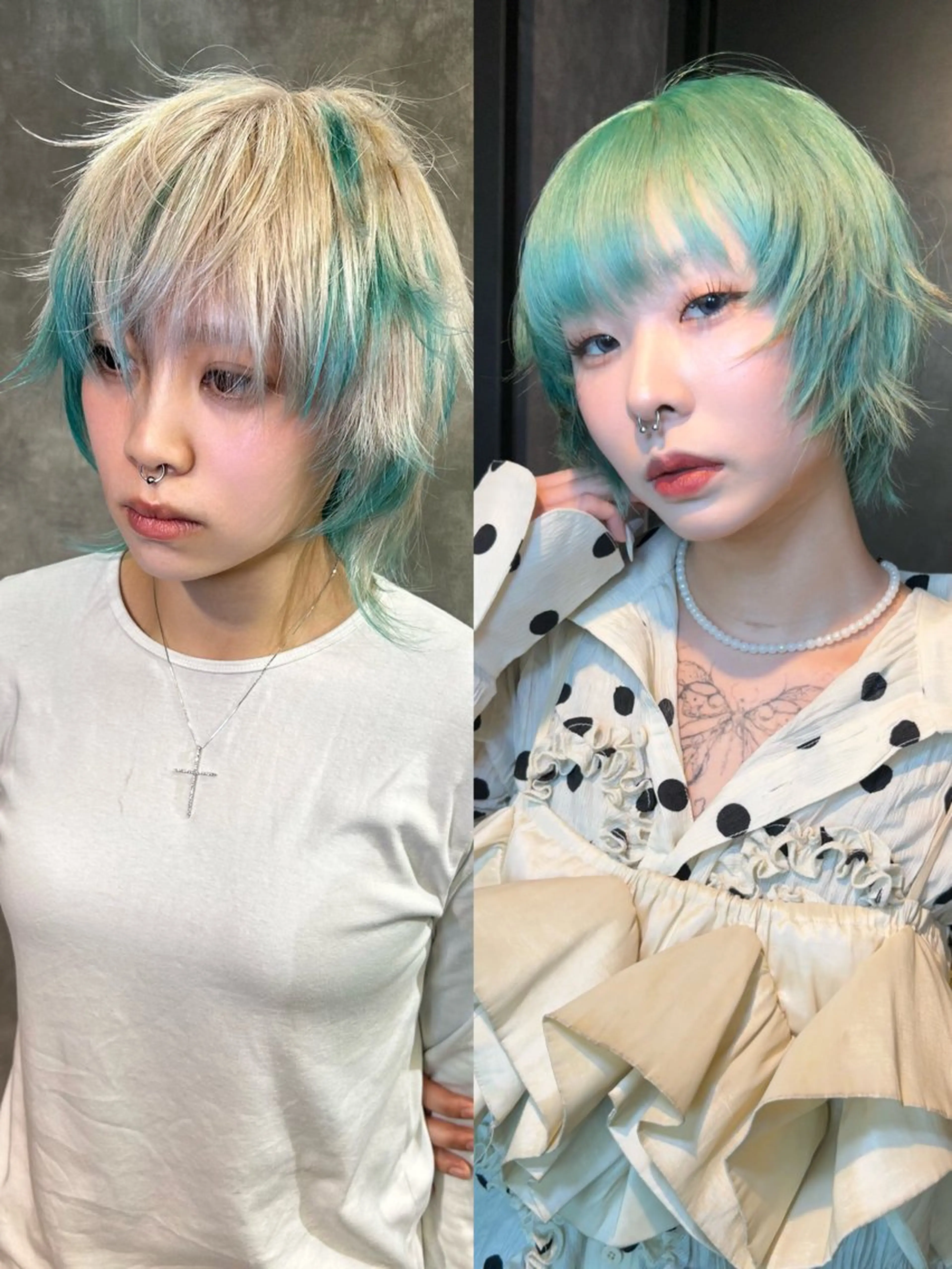 ミディアム ヘアカラー 鈴木 華奈のヘアスタイル
