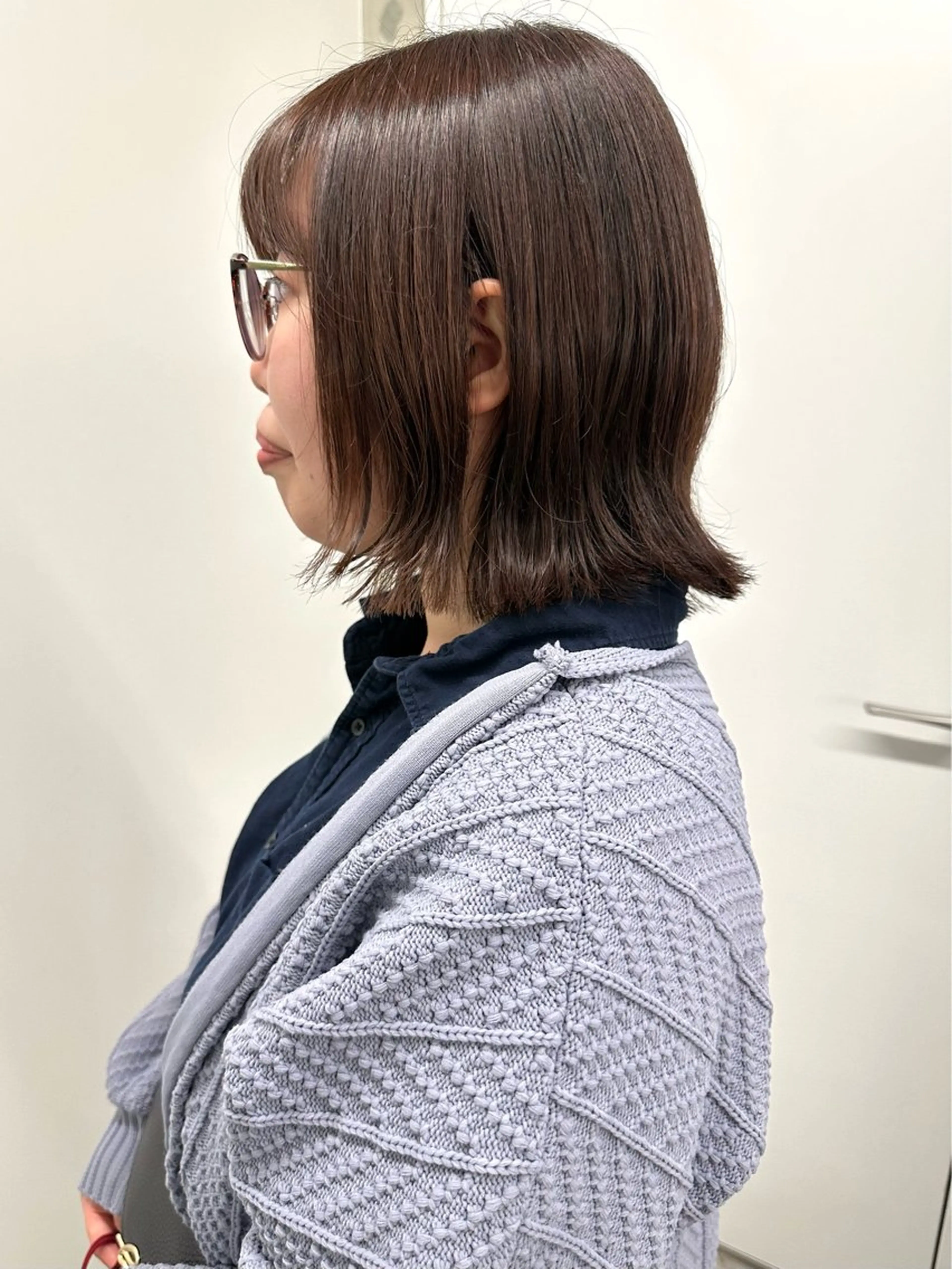 ミディアム カラー カット ヘッドスパ 小顔ボブ/お悩み解決 /ボブパーマ/とういのヘアスタイル