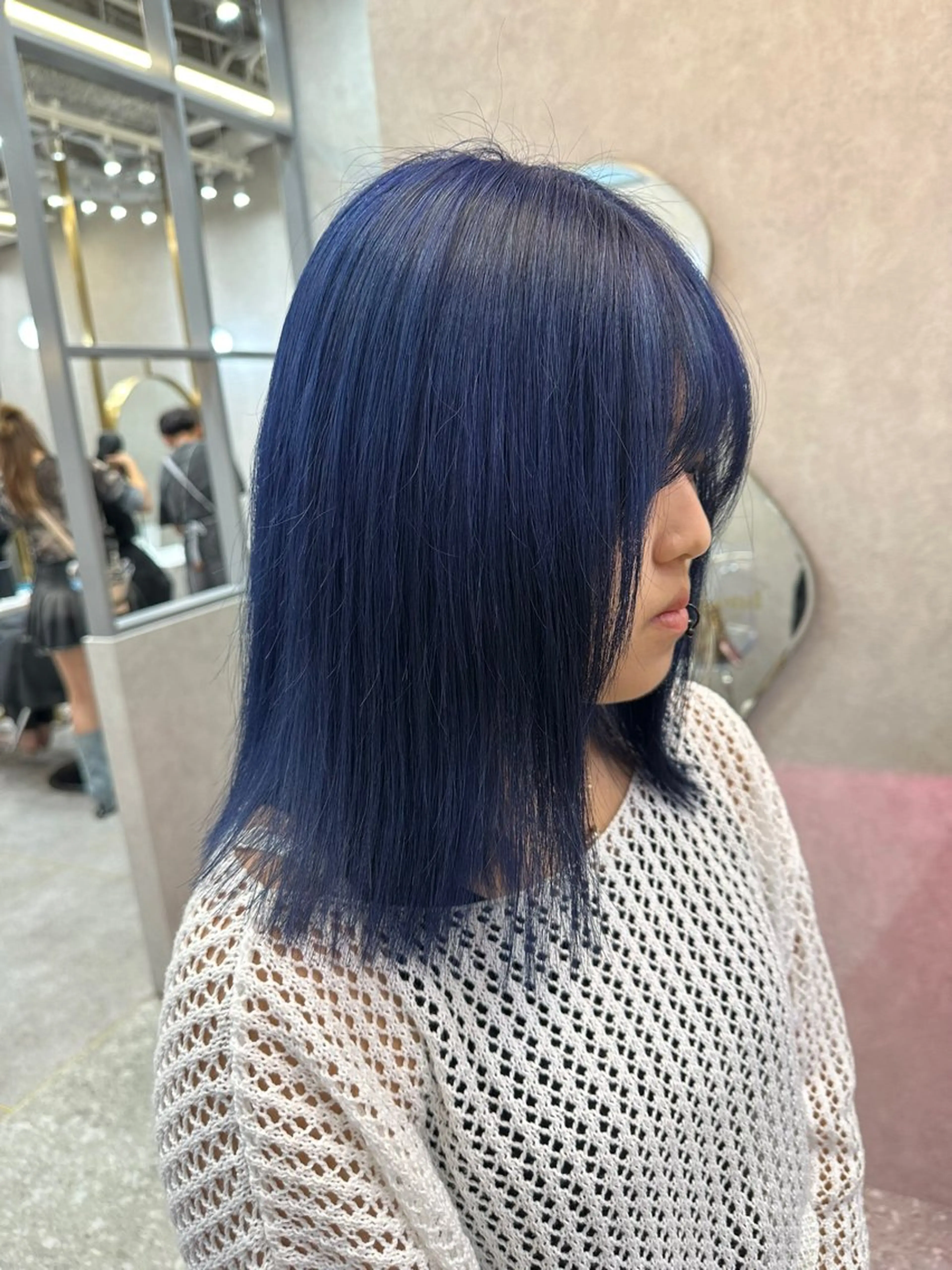 ミディアム カラー ヘアカラー トリートメント ヘアセット ダブルカラー 韓国レイヤーKYONのヘアスタイル