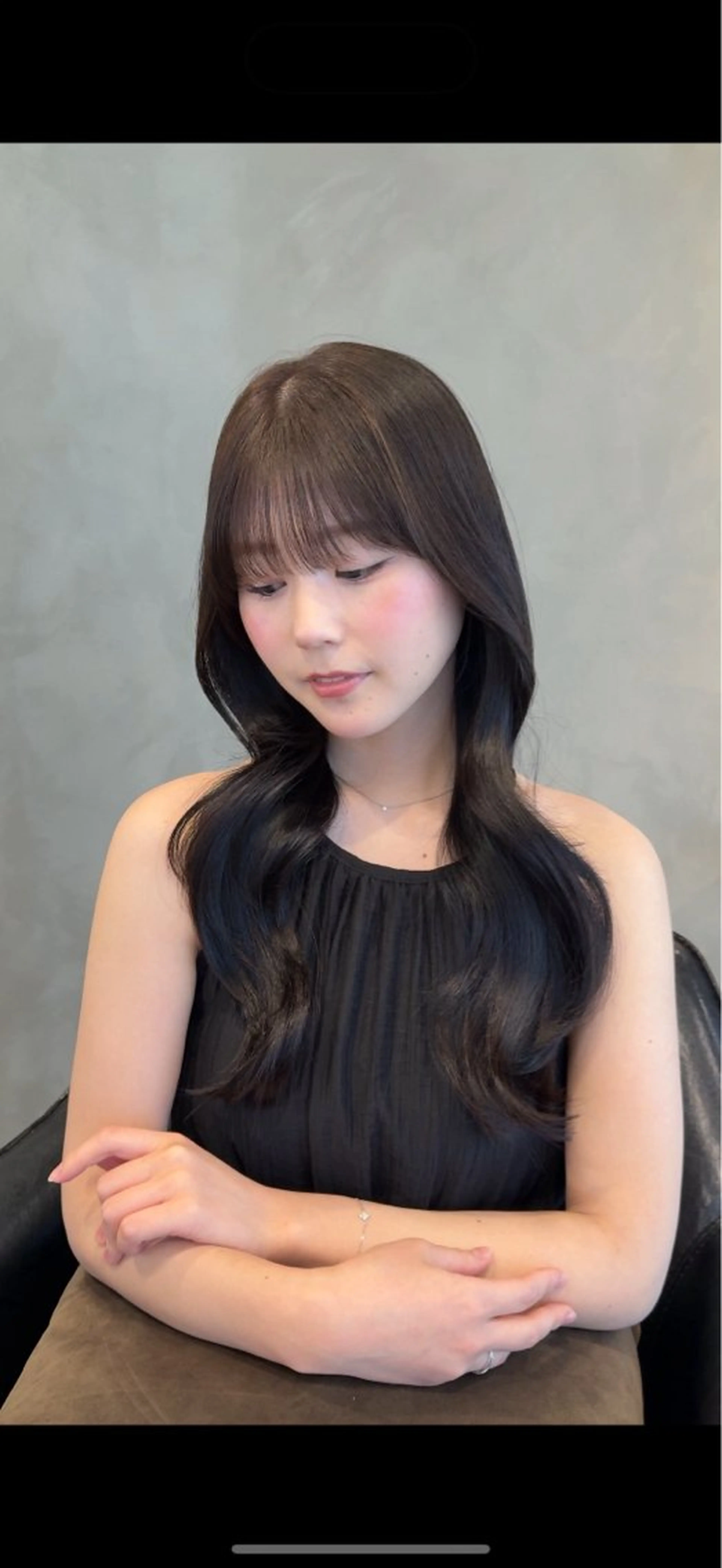ロング 髪質改善 トリートメント ヘアカラー トリートメント L'EANE THE TOKYO所属・美顔形成カット｜青山 髪質改善｜三浦秀太郎のヘアスタイル