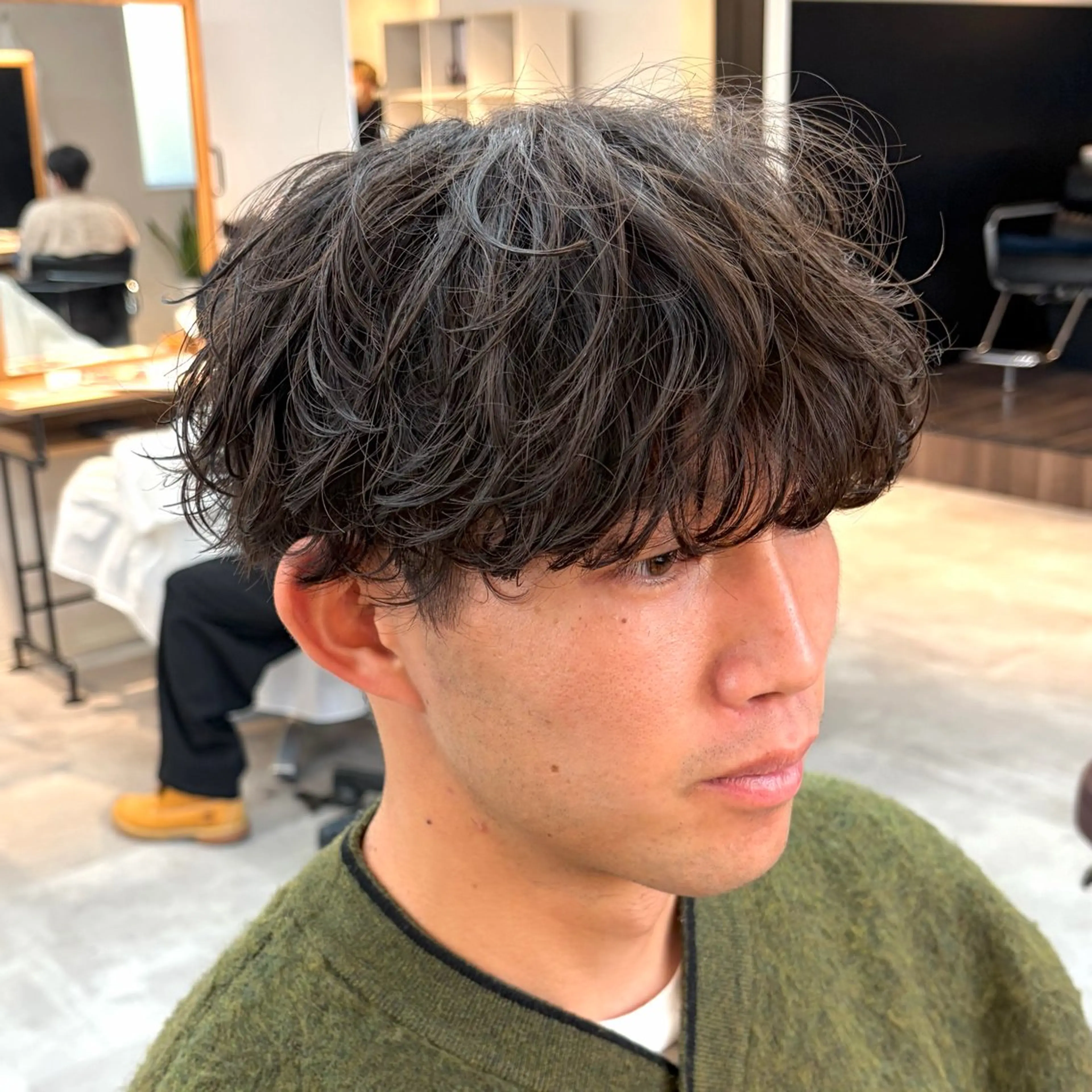 パーマ メンズ マッシュ メンズパーマ カット パーマ 男の理想を叶える🔥 メンズパーマ特化|関のヘアスタイル