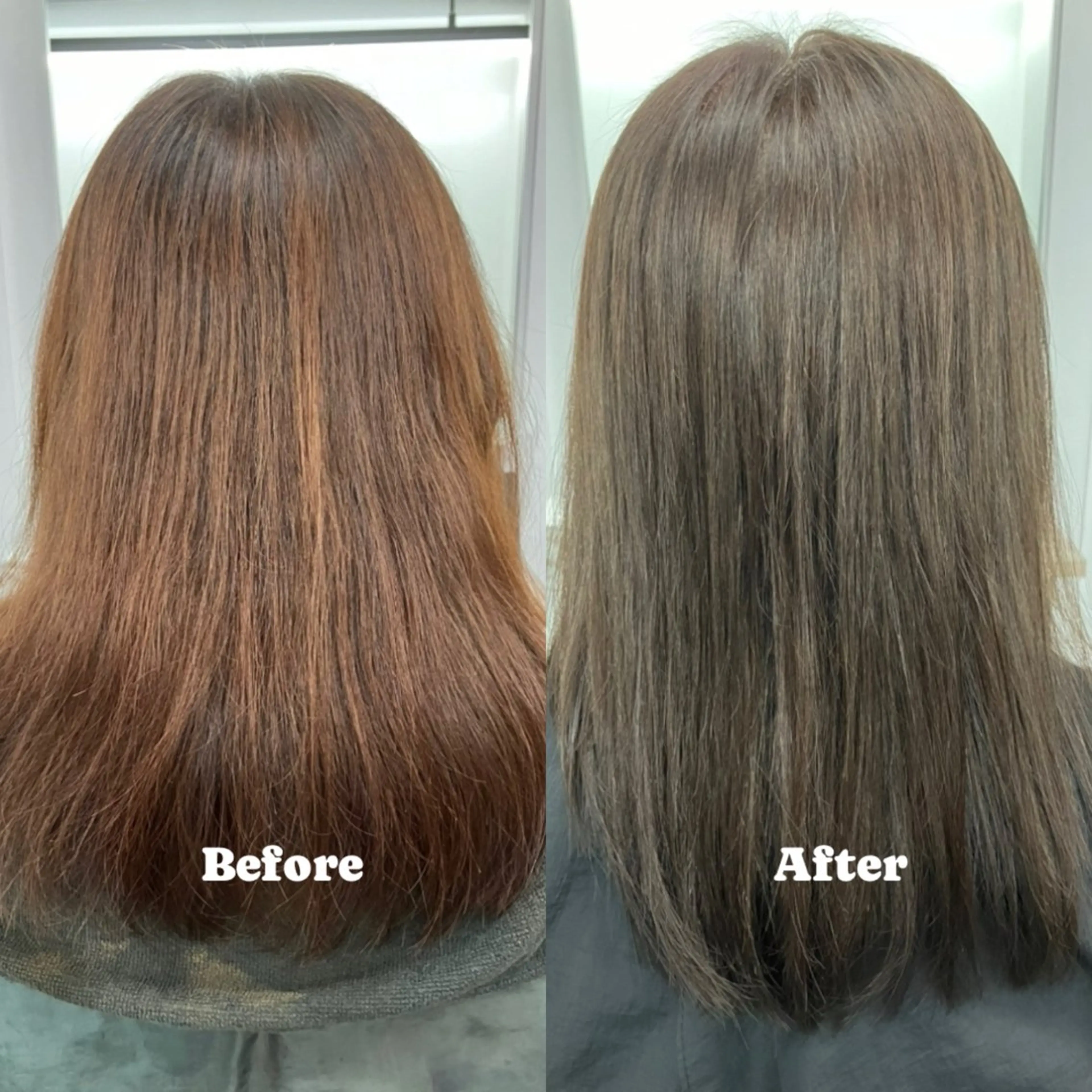 ミディアム カラー ヘアカラー 徳永 花怜のヘアスタイル