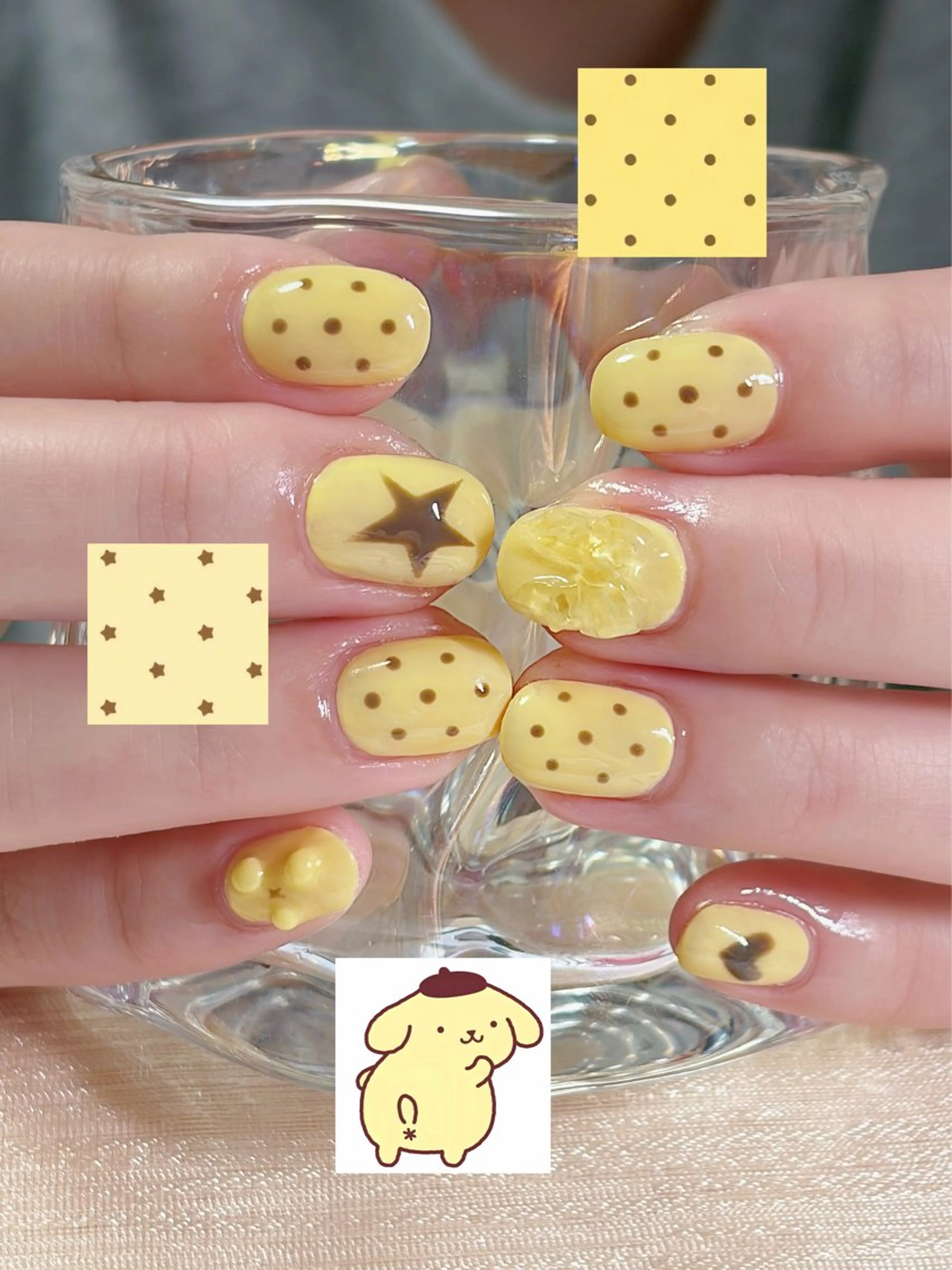 ネイル ドット ガーリー 韓国ネイル 持ち込み 春ネイル ハンドネイル haku mioのネイルデザイン