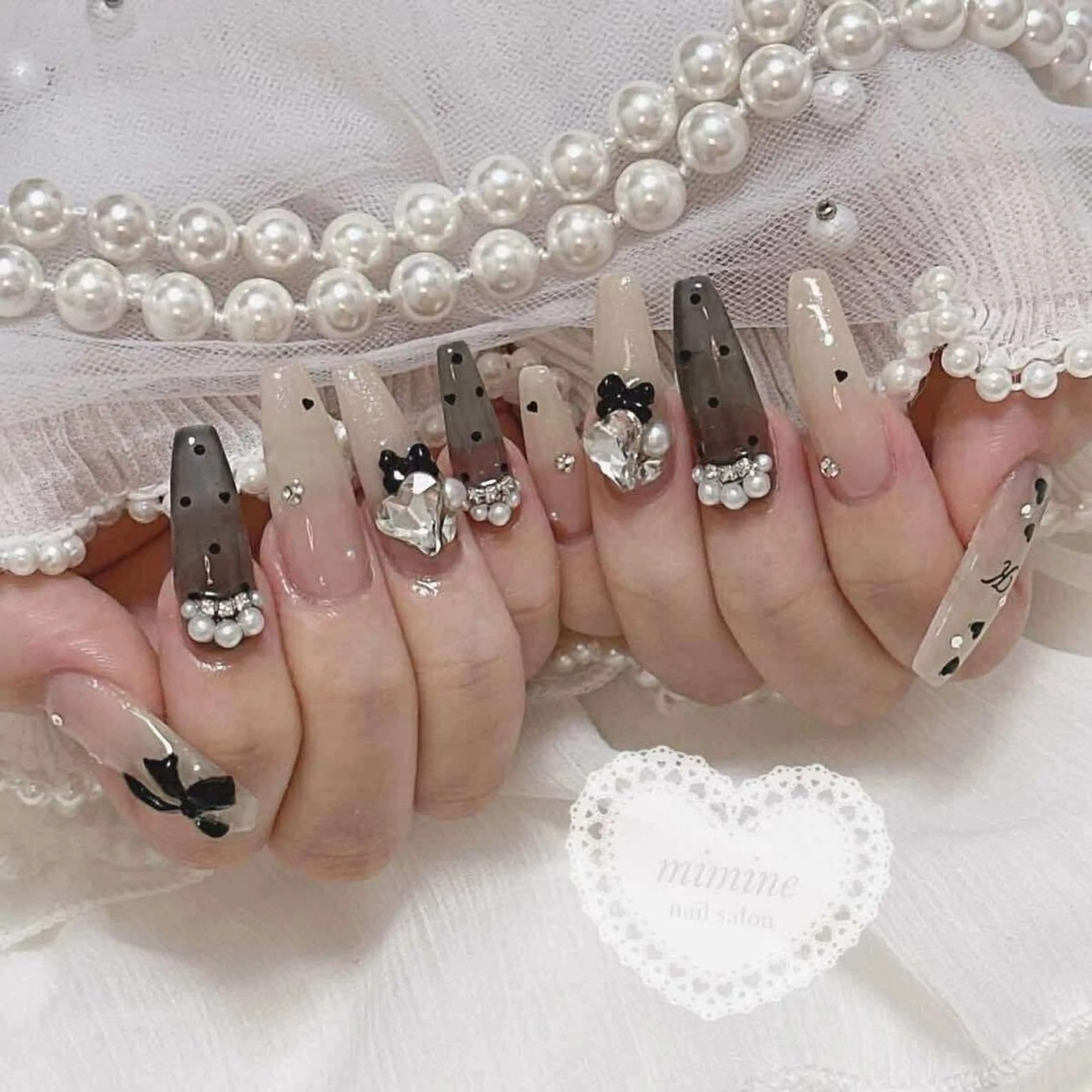 ネイル アートネイル 成人式 ジェルネイル ニュアンスネイル 夏ネイル Nie Nail Shinokuboのネイルデザイン