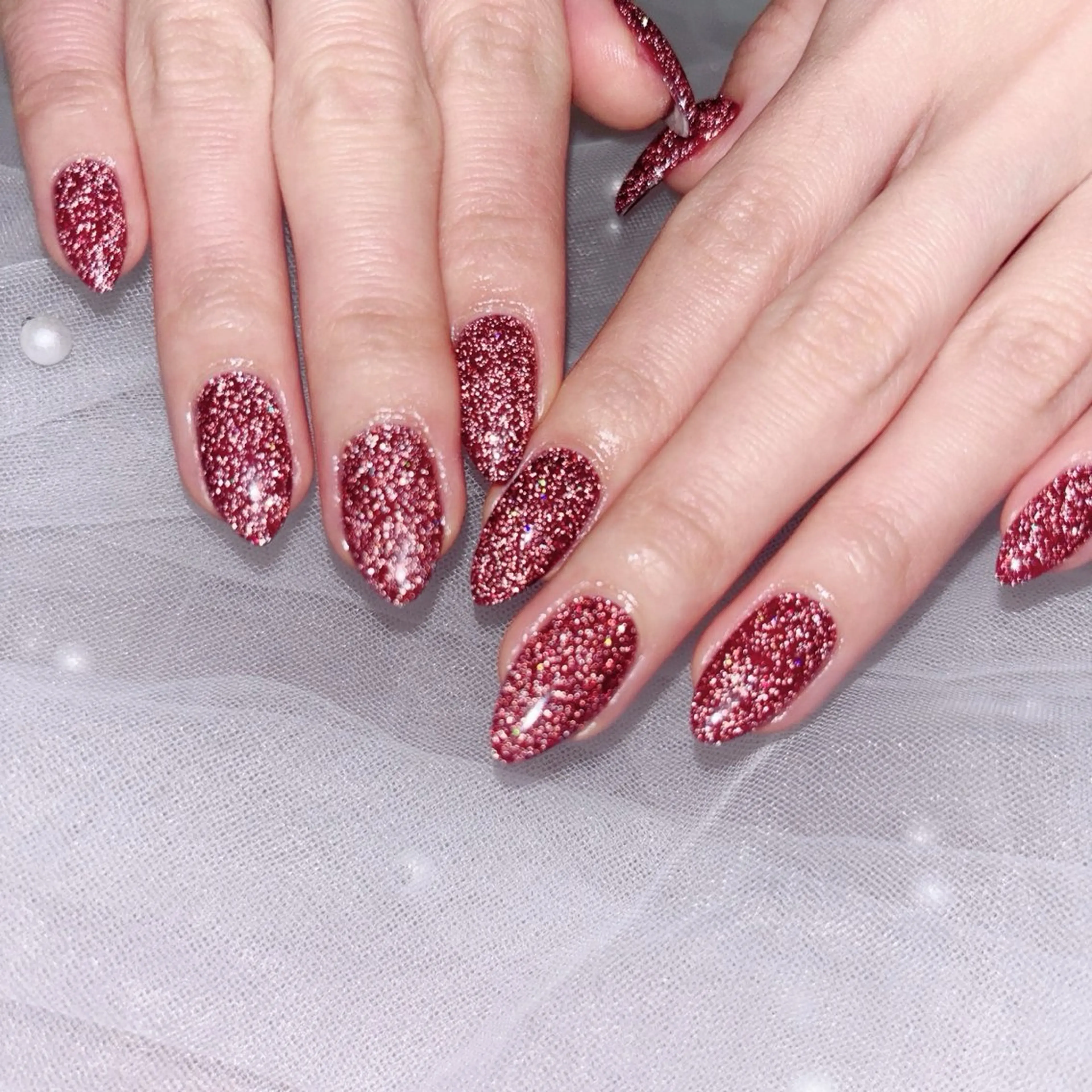 ネイル キラキラネイル ハンドネイル ハンドケア 心斎橋Salon Epokkuのネイルデザイン