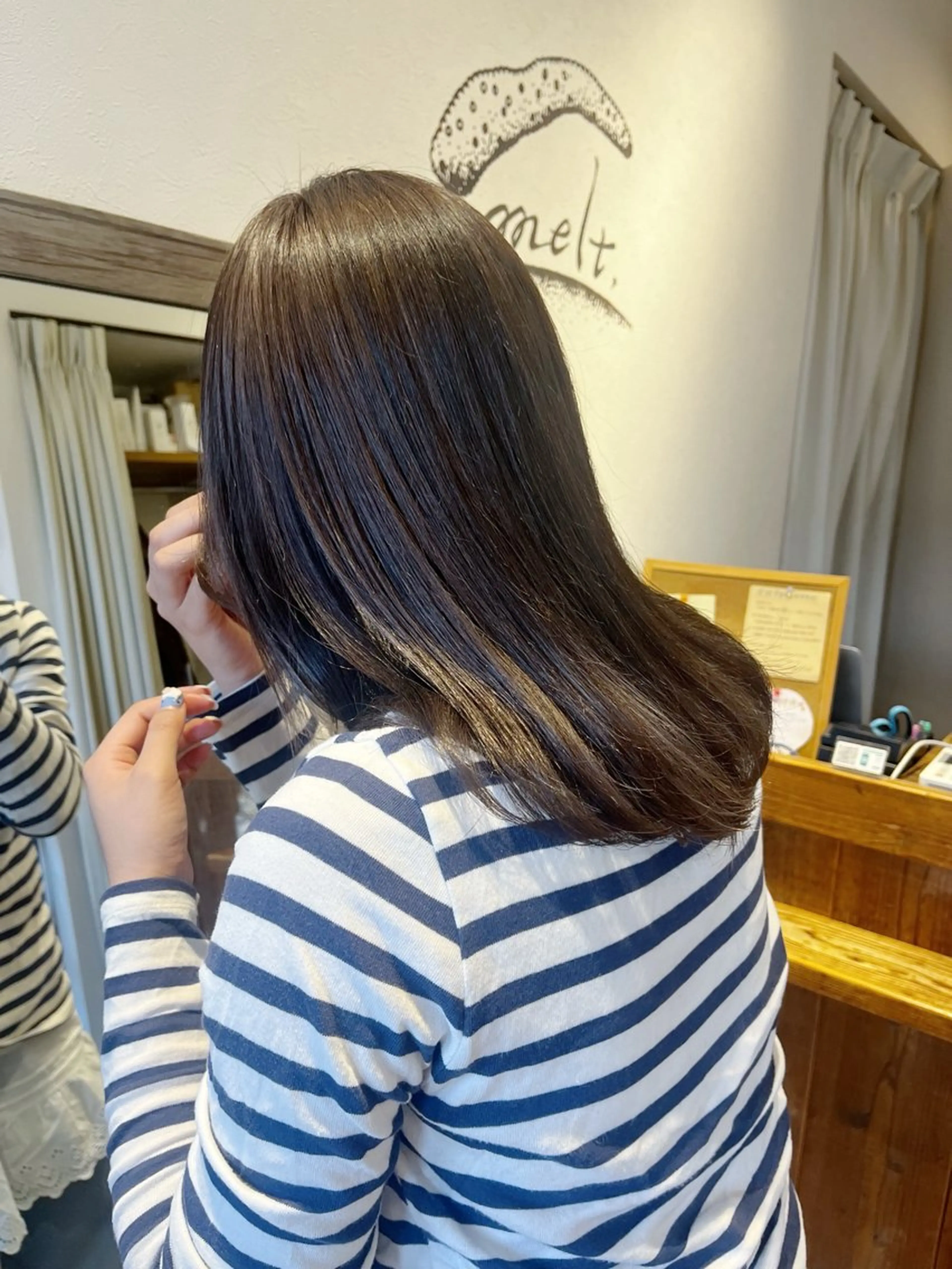 ミディアム カラー ベージュカラー 上品な暖色/丸みボブ Chie🪷のヘアスタイル