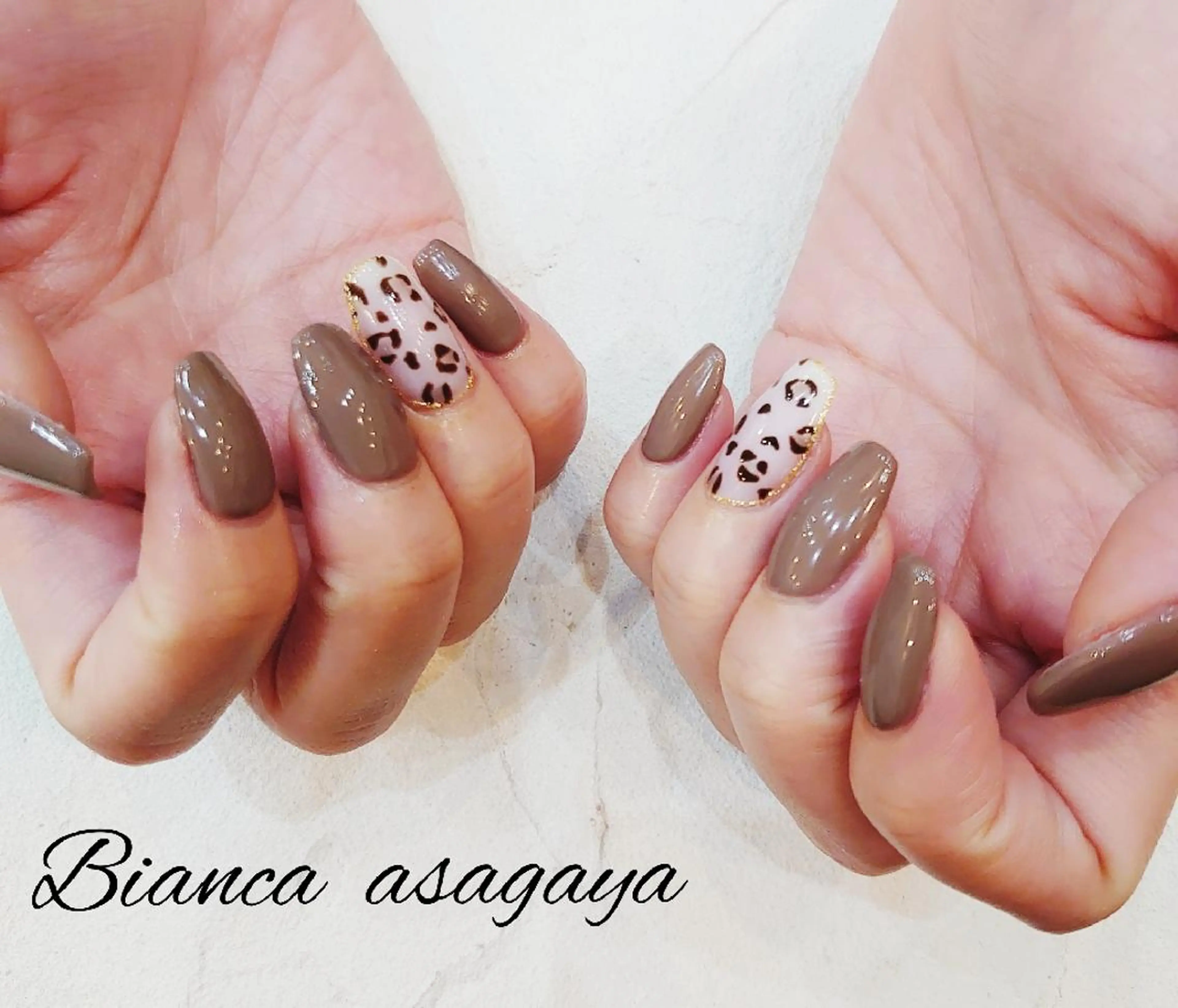 ネイル ブラウン Bianca TANAKAのネイルデザイン