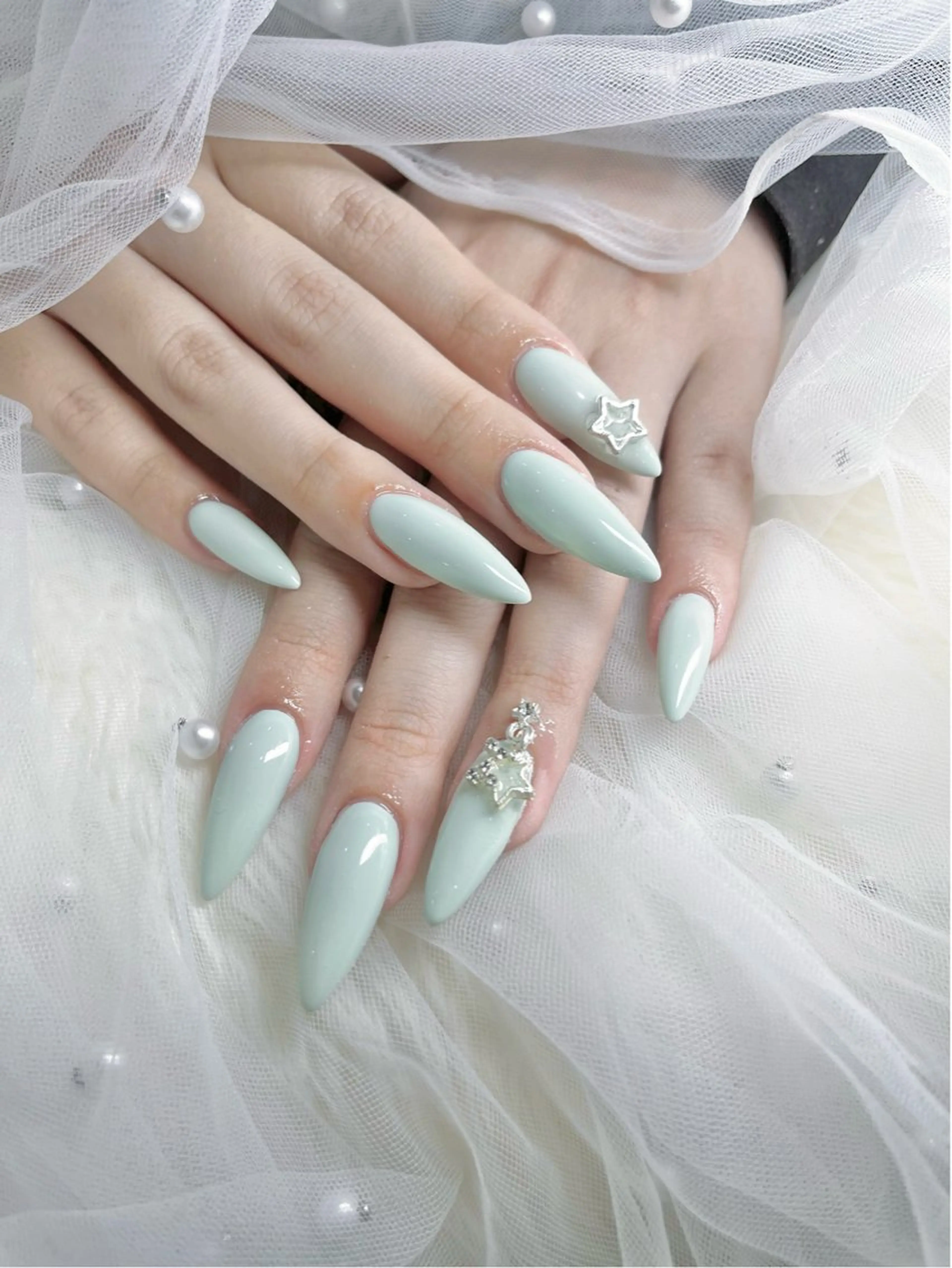 ネイル ハンドネイル 💖長さ出し＆ 韓国ネイルaya💖のネイルデザイン