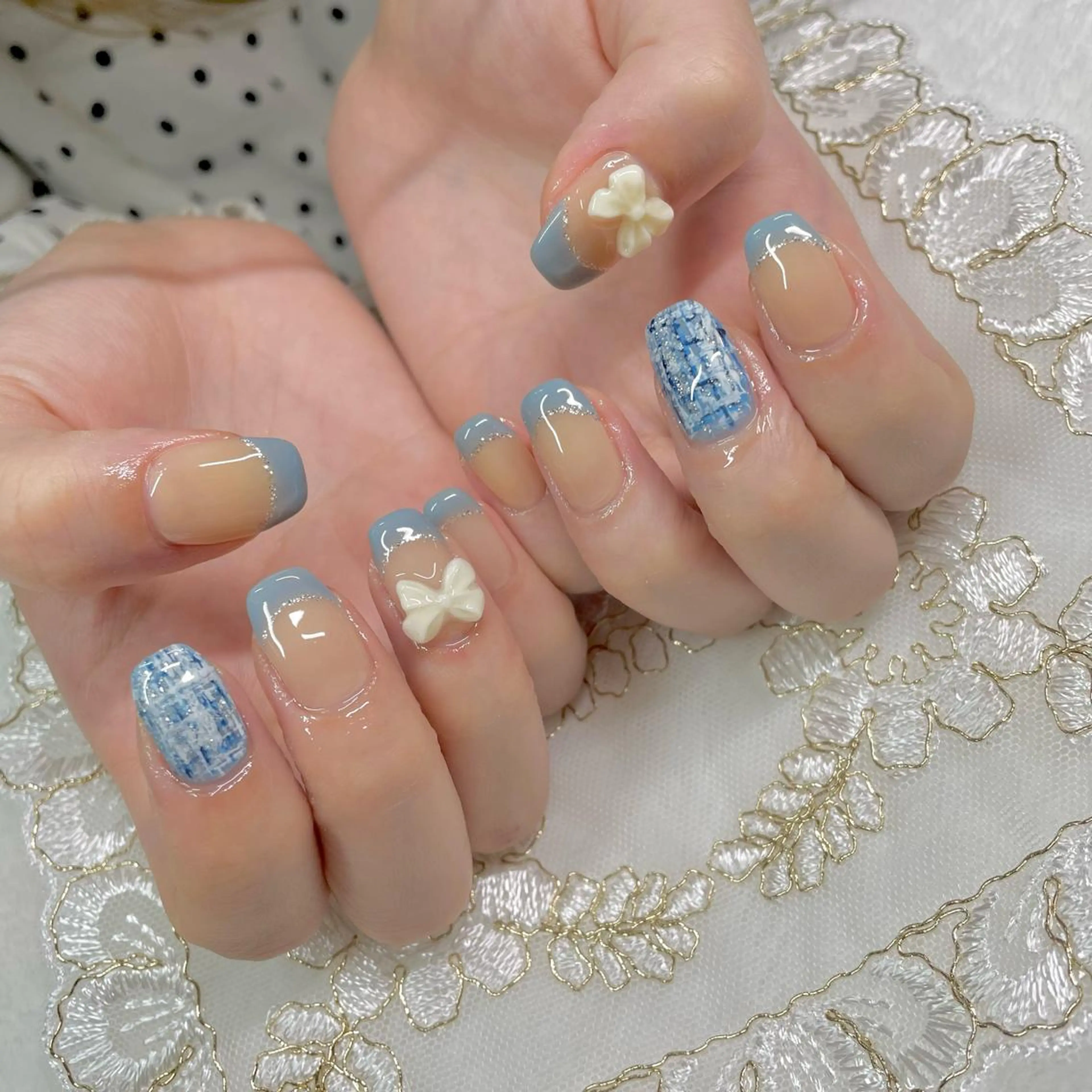 ネイル ジェルネイル リボン J terrace Nailのネイルデザイン