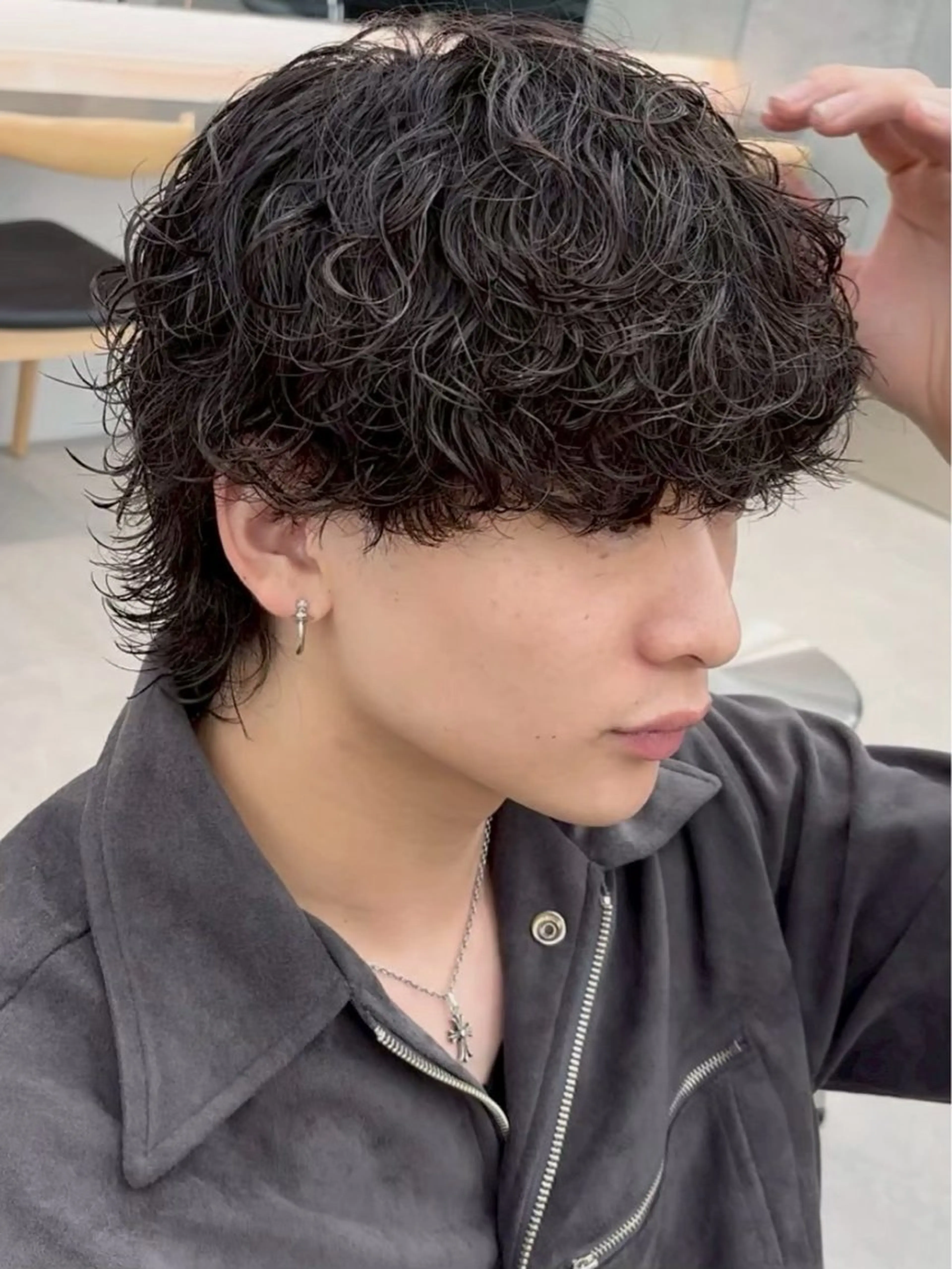 パーマ メンズ メンズパーマ カット パーマ 中川 稜のヘアスタイル