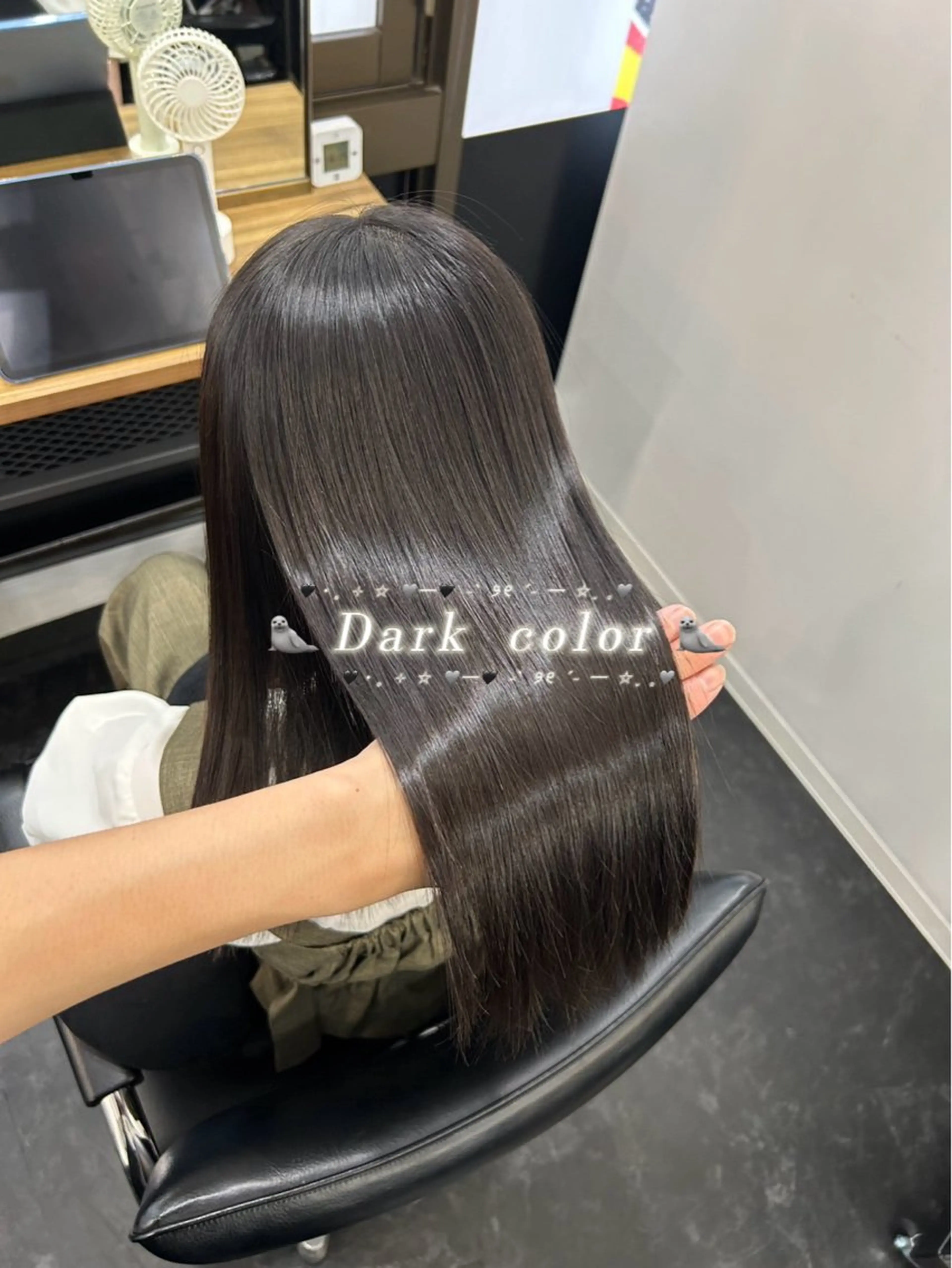 🧑🏻‍⚕️👩🏻‍⚕️実習・就活の方オススメ👶🏻暗髪カラー🖤　　　　　　　＋3step trの写真