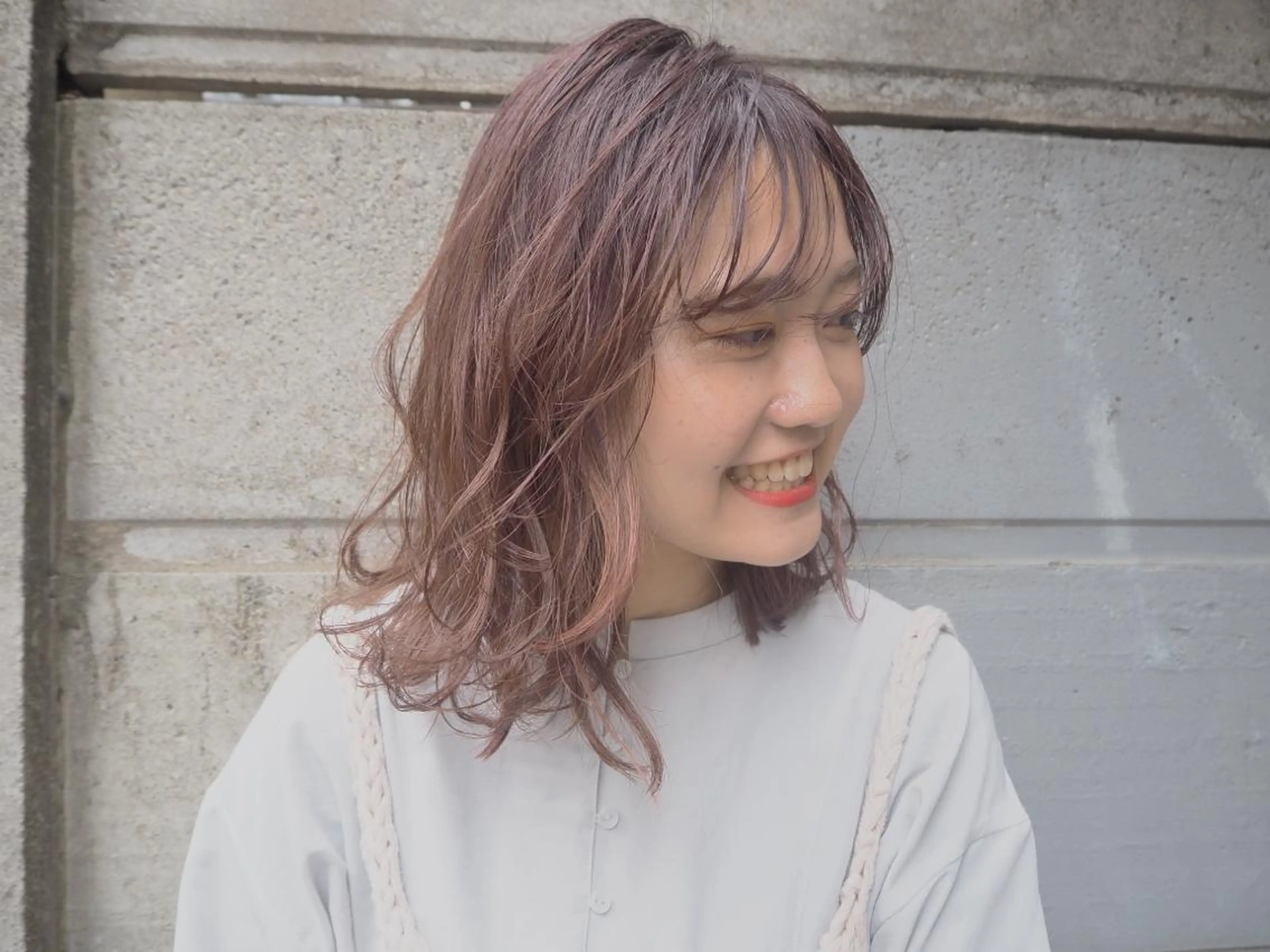 ミディアム カラー satsuki 暖色・ブラウンカラーのヘアスタイル