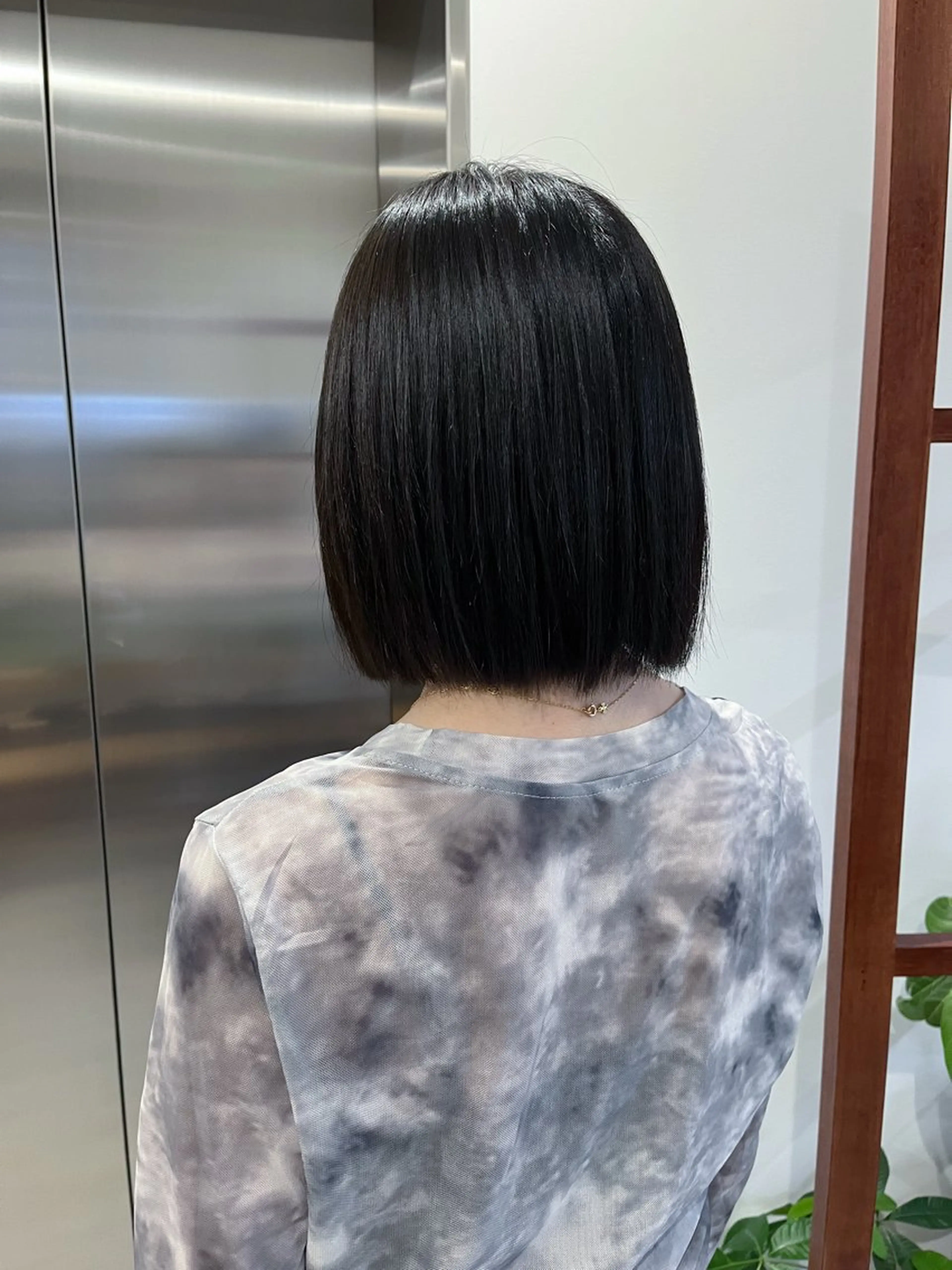 ショート カラー 黒髪 ブルーカラー ブルーブラック ヘアカラー かおり /Sopiのヘアスタイル