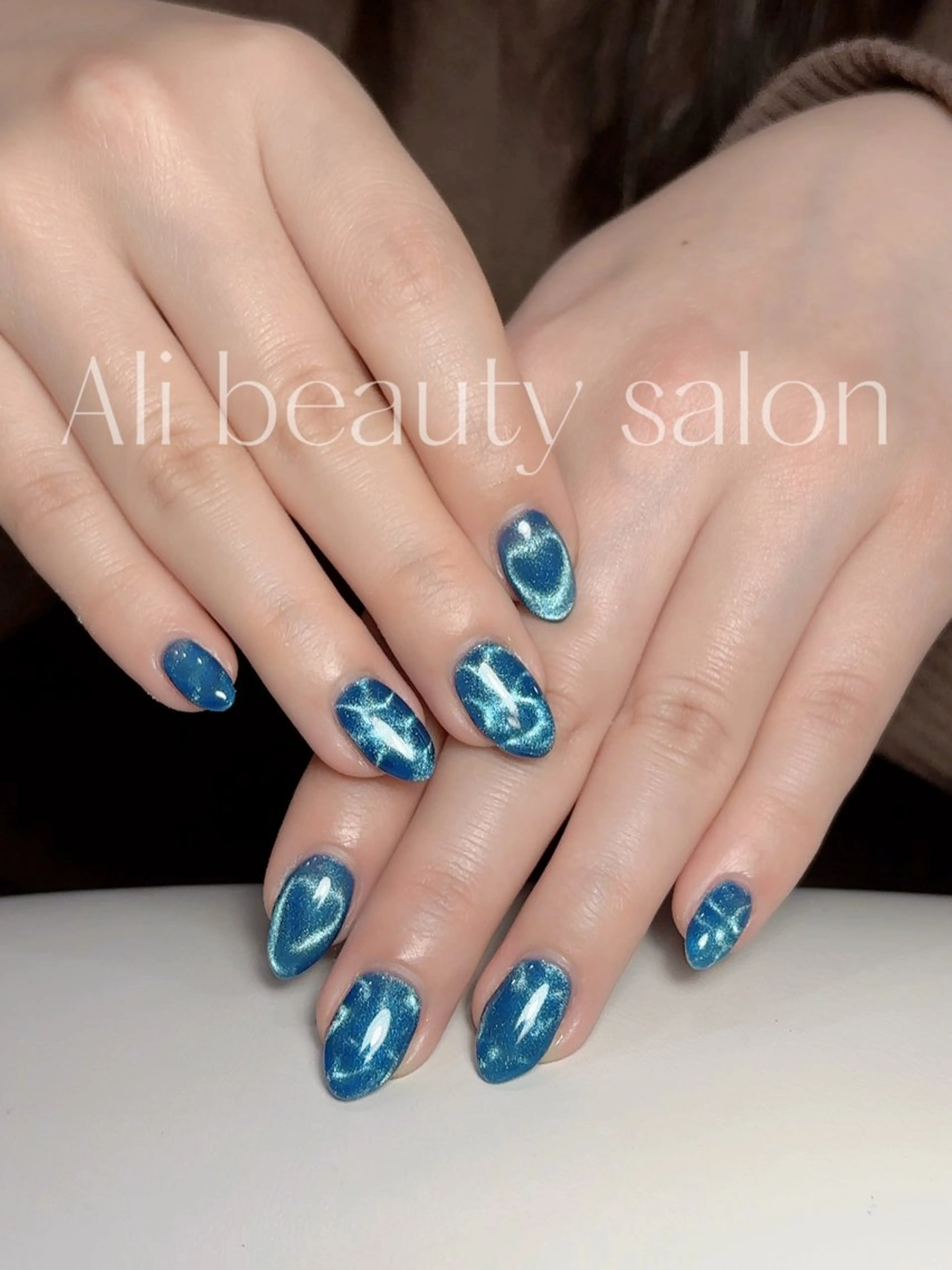 ネイル ハート マグネットネイル ハンドネイル Ali 新小岩 ネイル専門のネイルデザイン