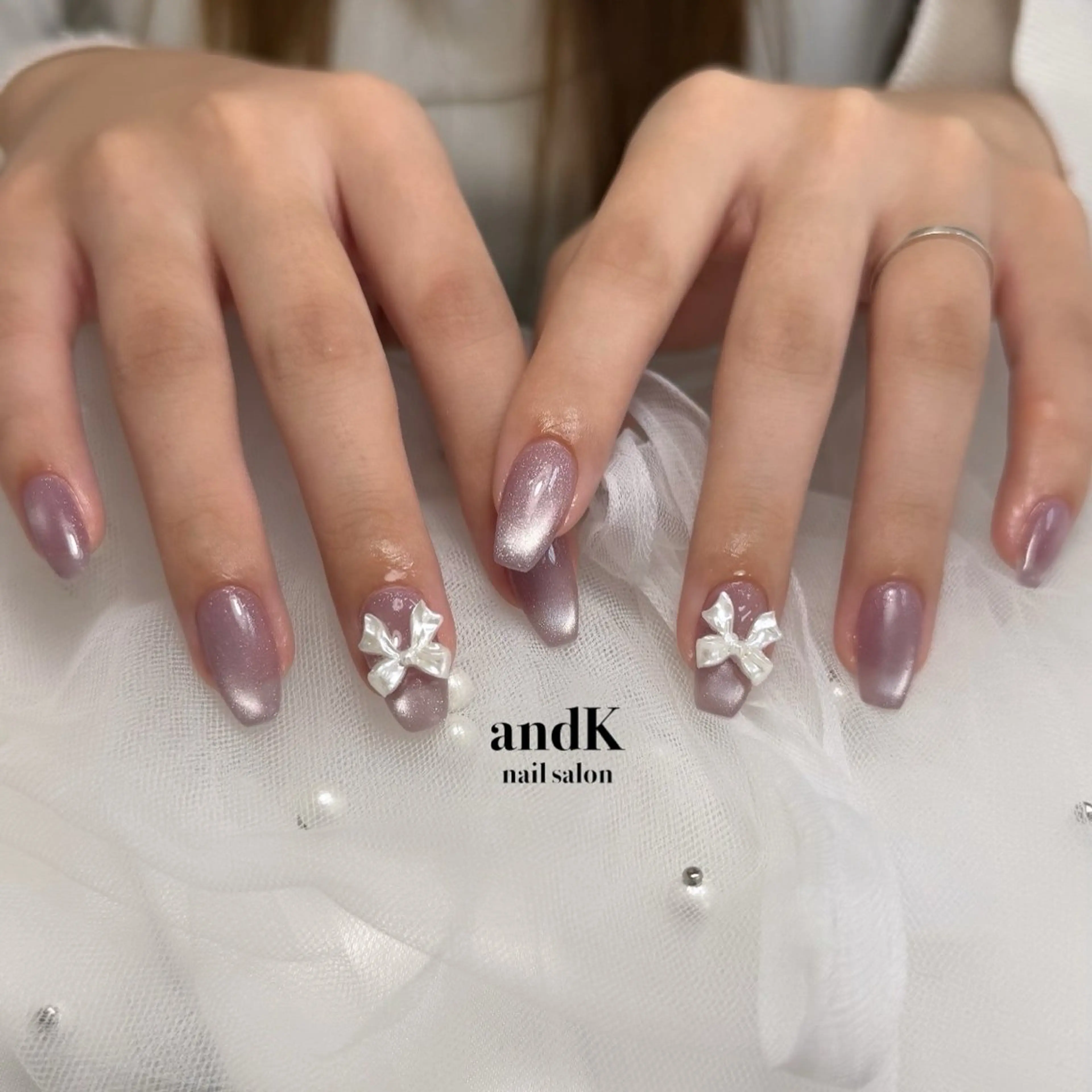 ネイル シンプルネイル ハンドネイル andK nail salonのネイルデザイン
