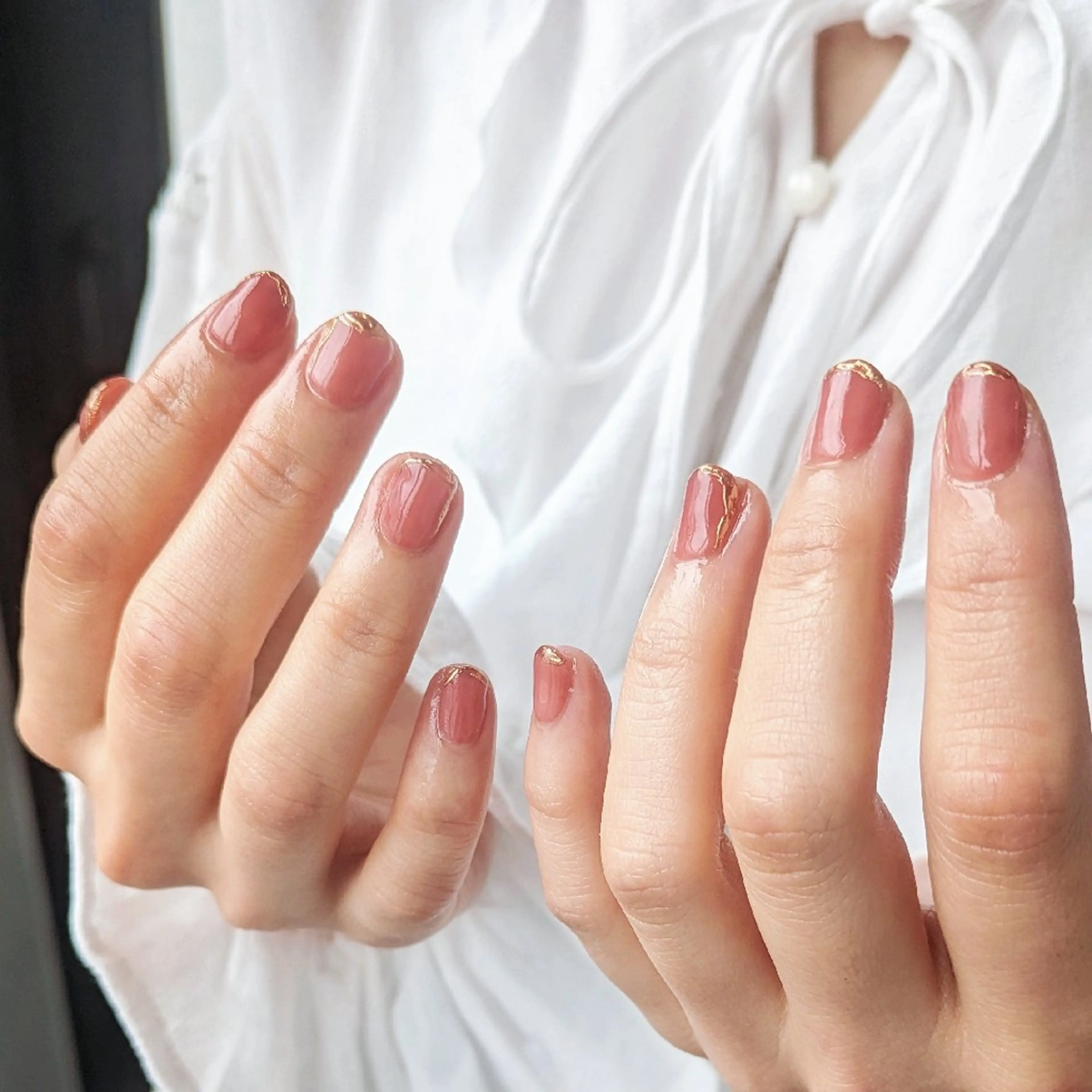 ネイル フレンチネイル ミラーネイル ニュアンスネイル jolie  ISIHARAのネイルデザイン