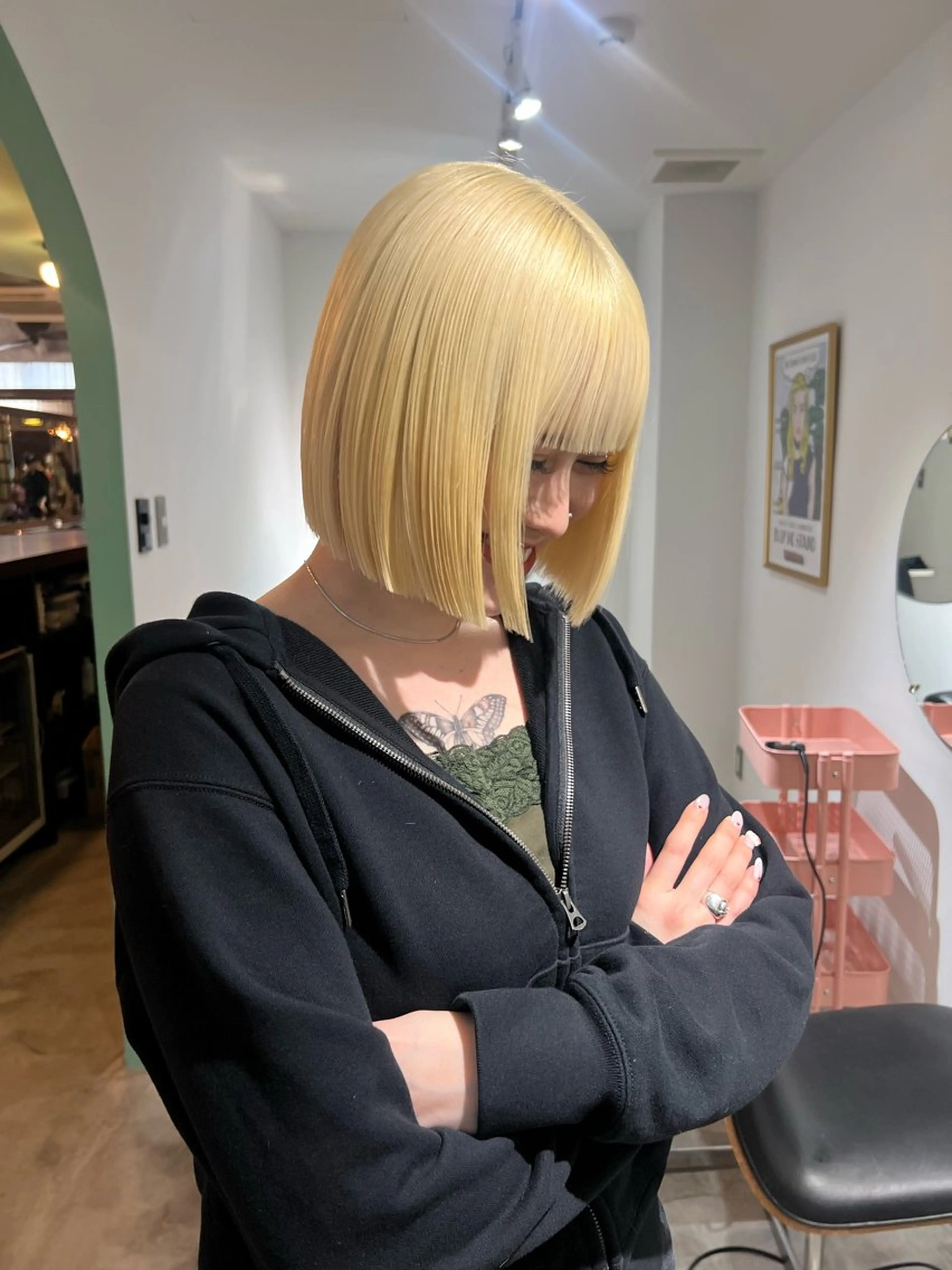 【新規様限定お得クーポン🧚🏻🪄︎︎✨】ハイトーン2ブリーチ＋ケアカラー＋補強トリートメントの写真