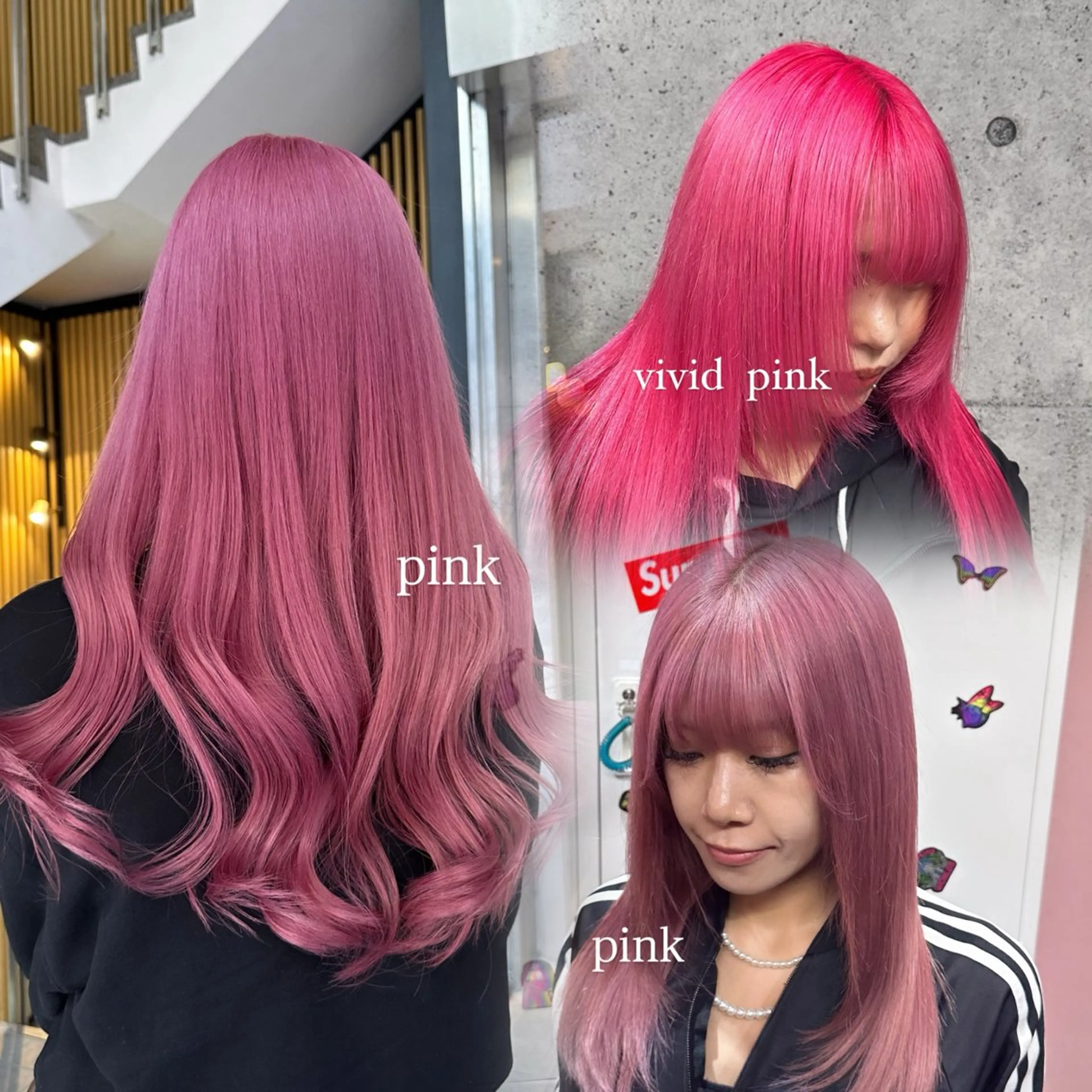 【ピンク系カラー暖色系カラー】🎀ケアブリーチ+カラー🎀の写真