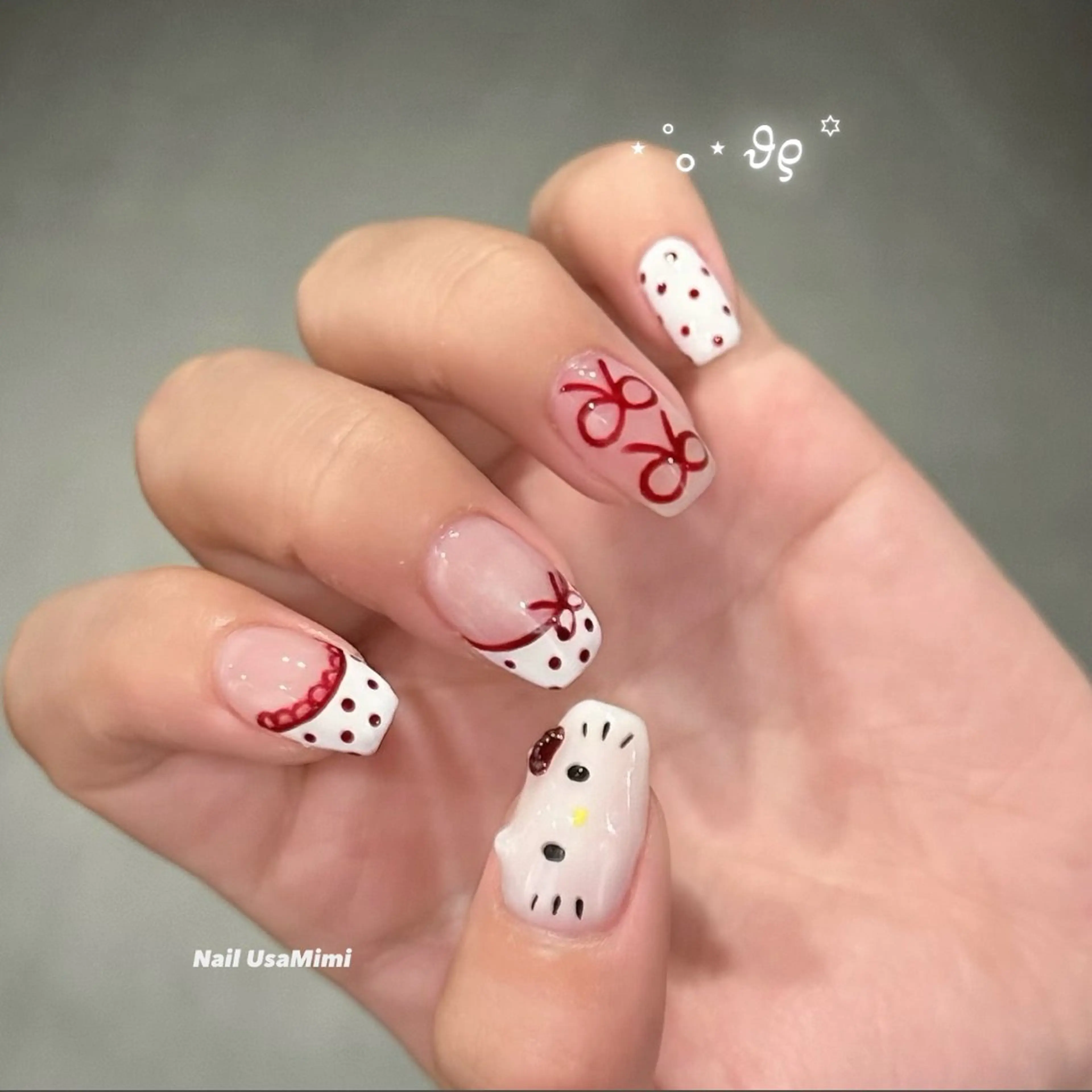 ネイル アートネイル ハンドネイル 本町NailUsaM imi MOMOKAのネイルデザイン