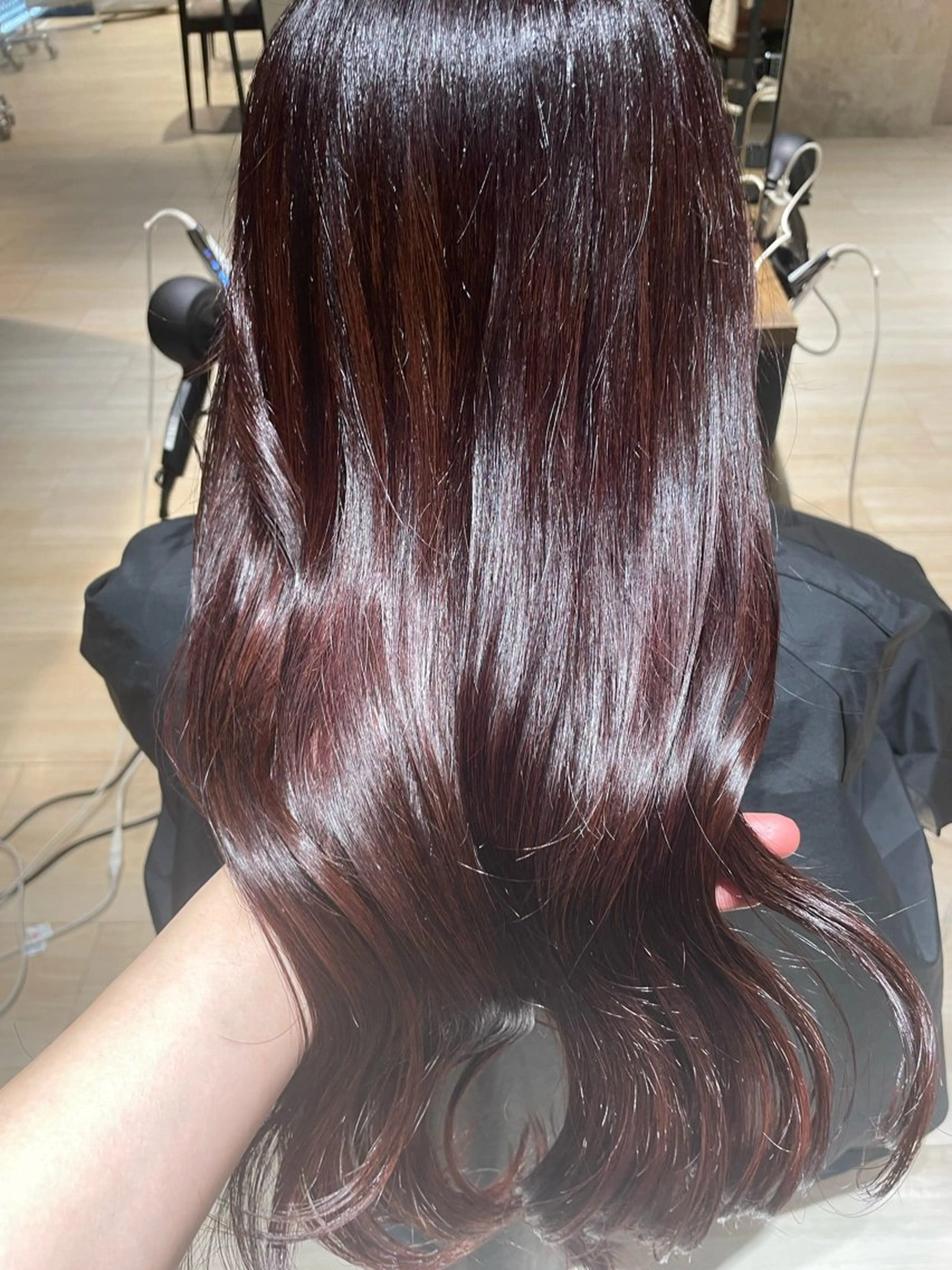 ロング ヘアカラー トリートメント 艶カラー/アレンジ/ はまぐちうみのヘアスタイル