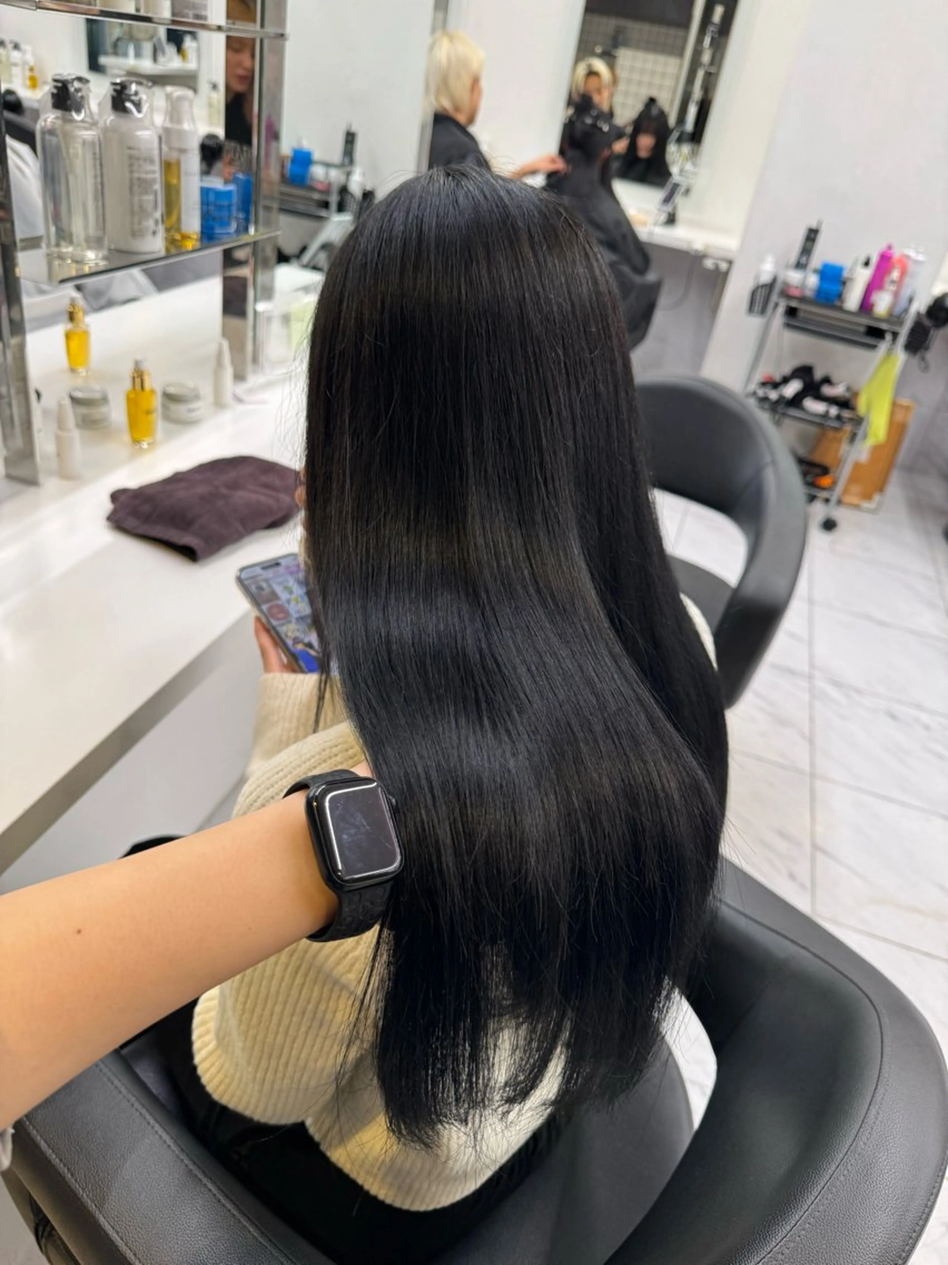 ロング カット 縮毛矯正 艶カラー美髪縮毛矯正 /髪質改善✨️ユウキのヘアスタイル